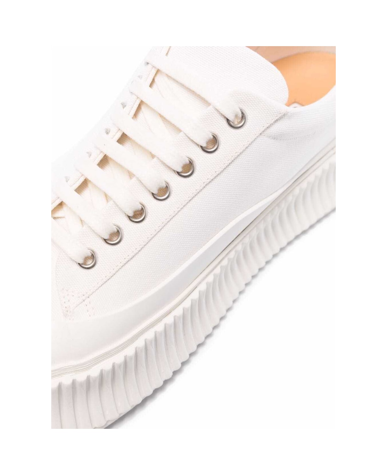 Jil Sander Woman's White Recycled Cotton Sneakers - White