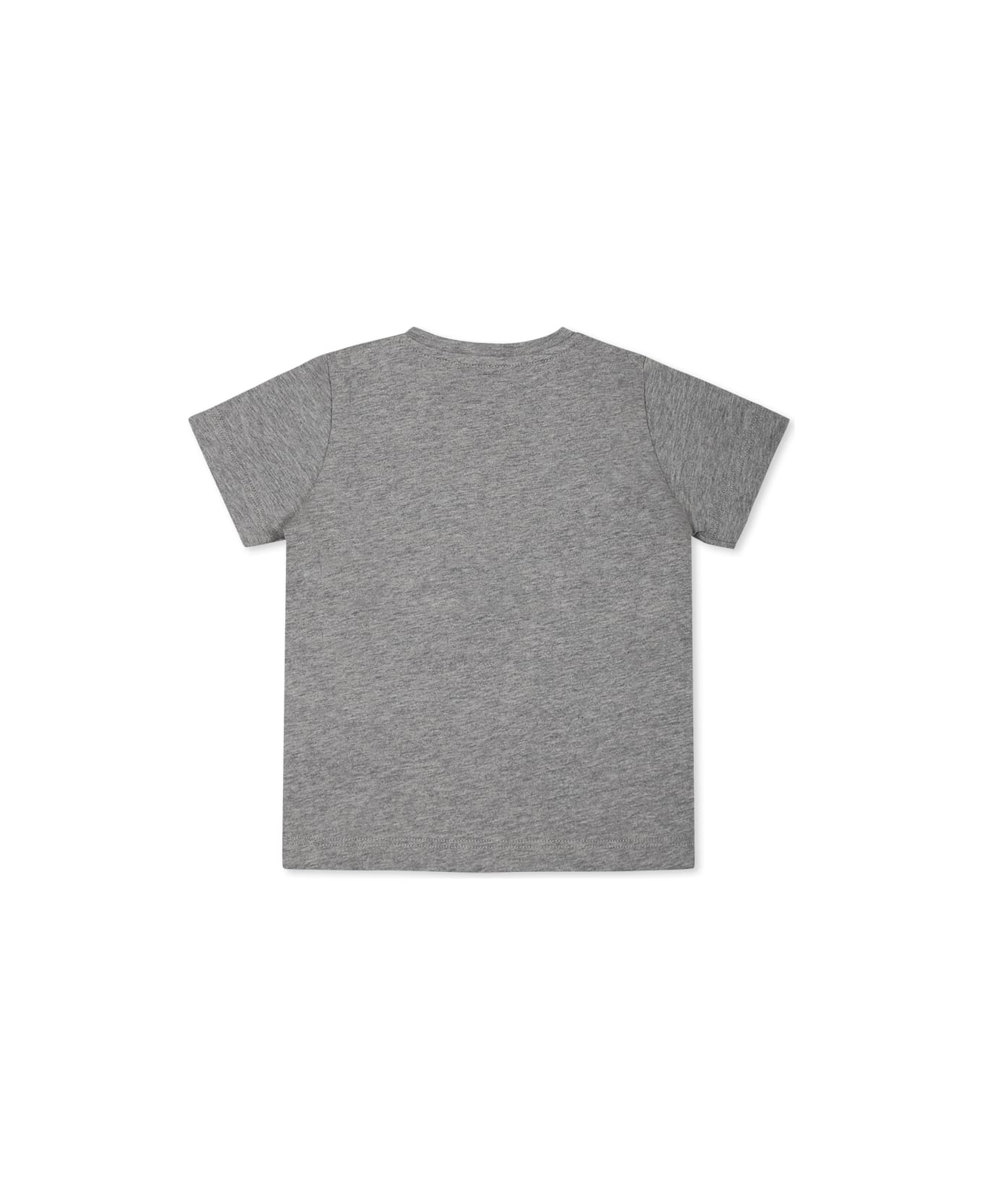 Versace Grey T-shirt For Boy With Logo - Grey