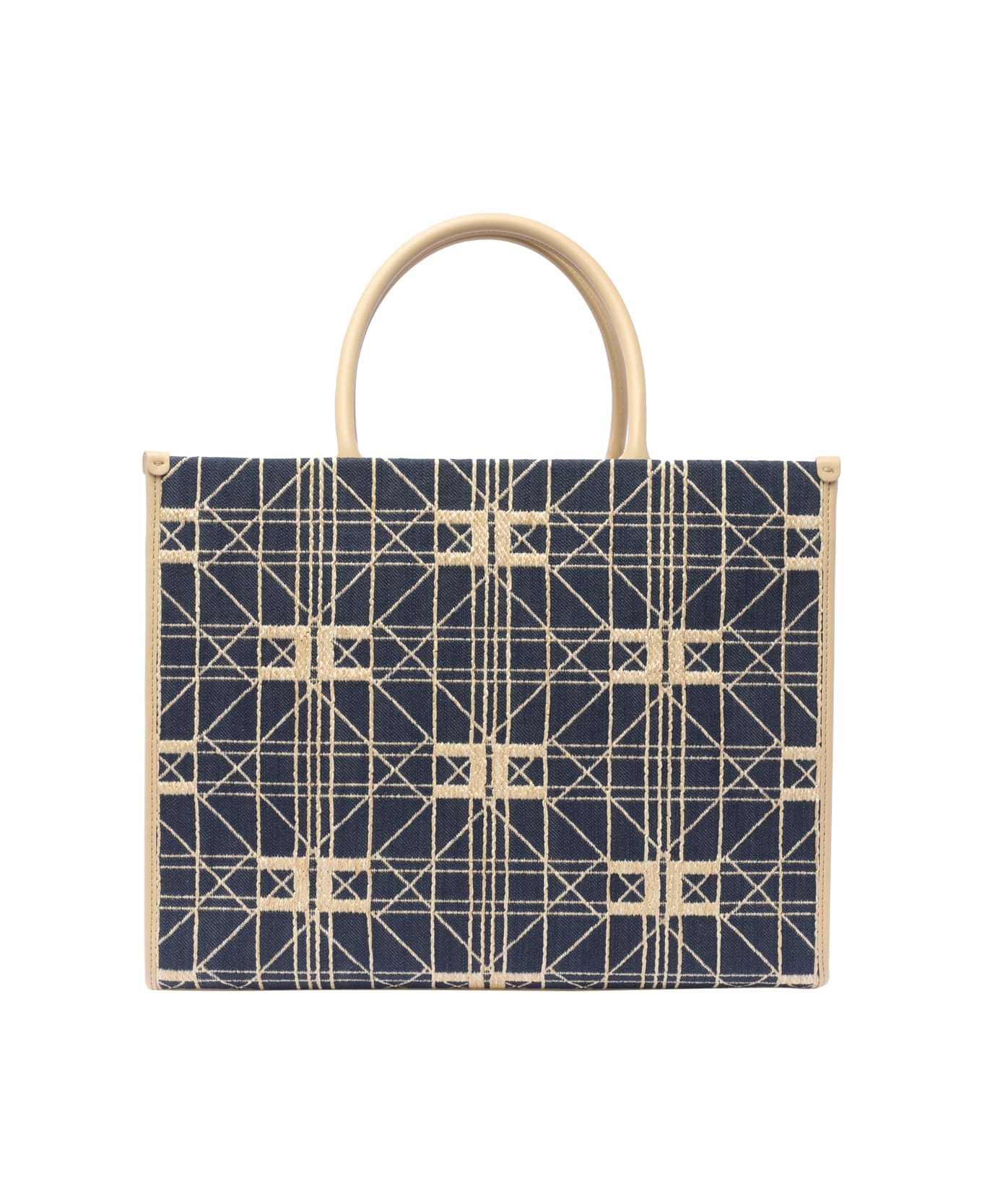 Elisabetta Franchi Logo Tote Bag - Blue トートバッグ