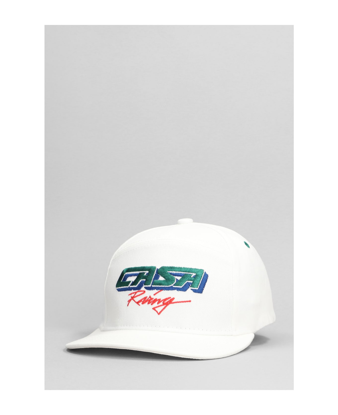 Casablanca Logo Embroidered Baseball Cap - white 帽子