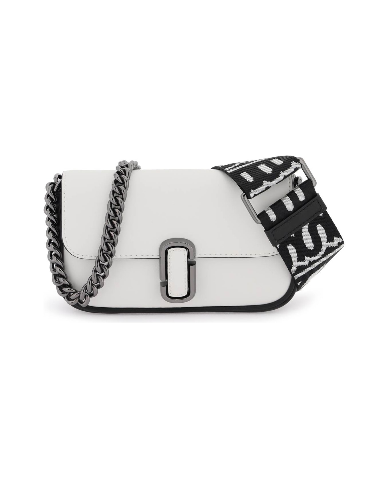 Marc Jacobs The J Marc Mini Shoulder Bag - BLACK WHITE (White)