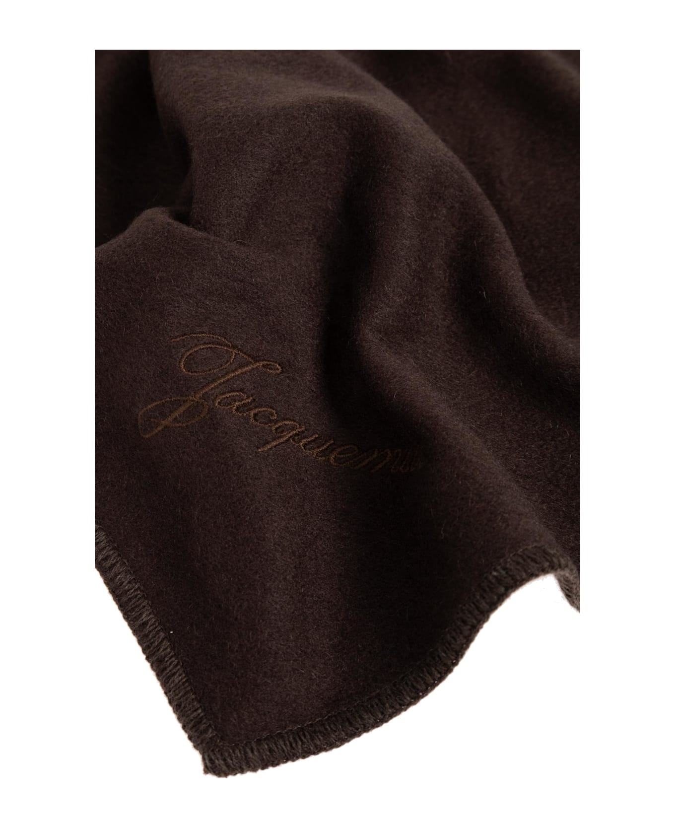 Jacquemus Cashmere Scarf - BROWN