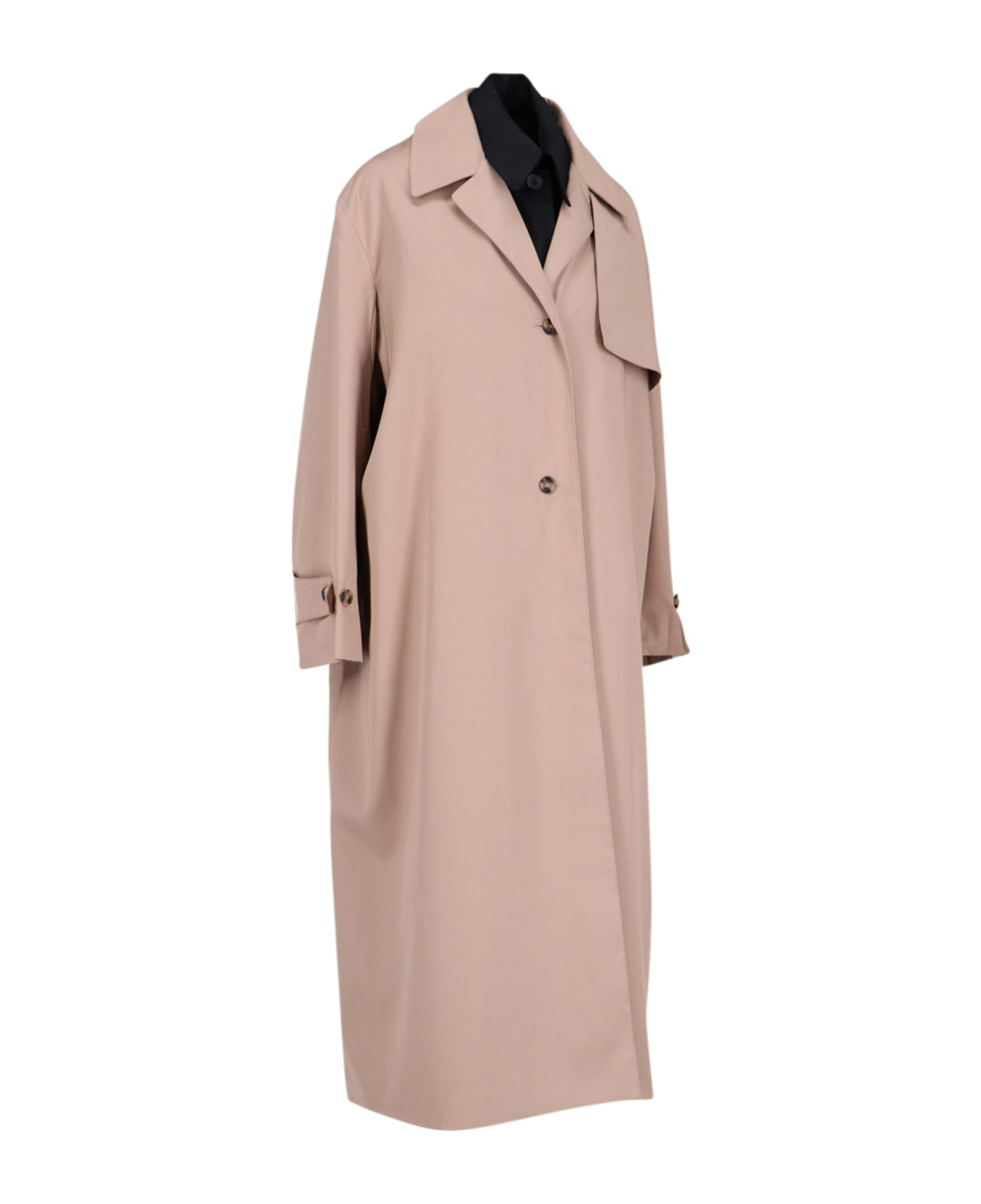 Rokh Double Layer Trench Coat - Beige