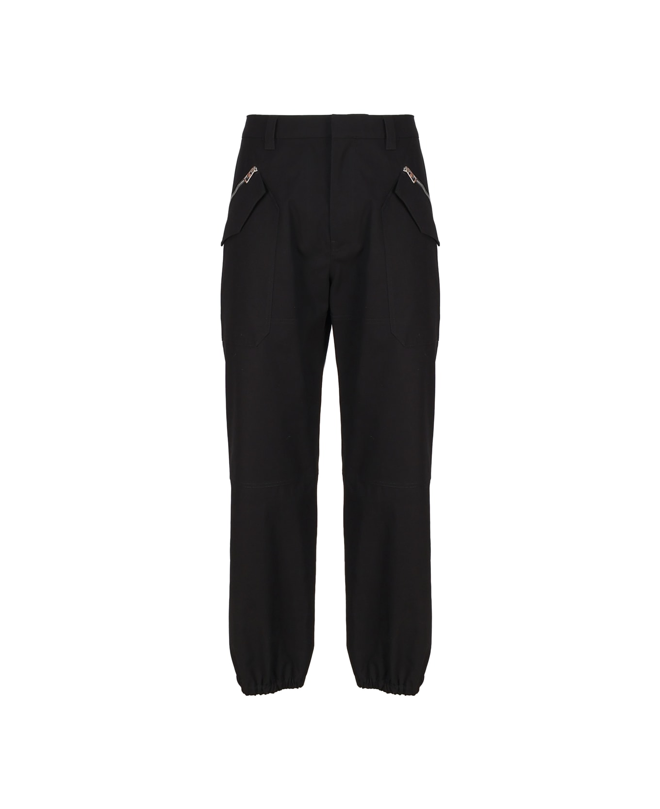 Loewe Cargo Trousers In Cotton - Black