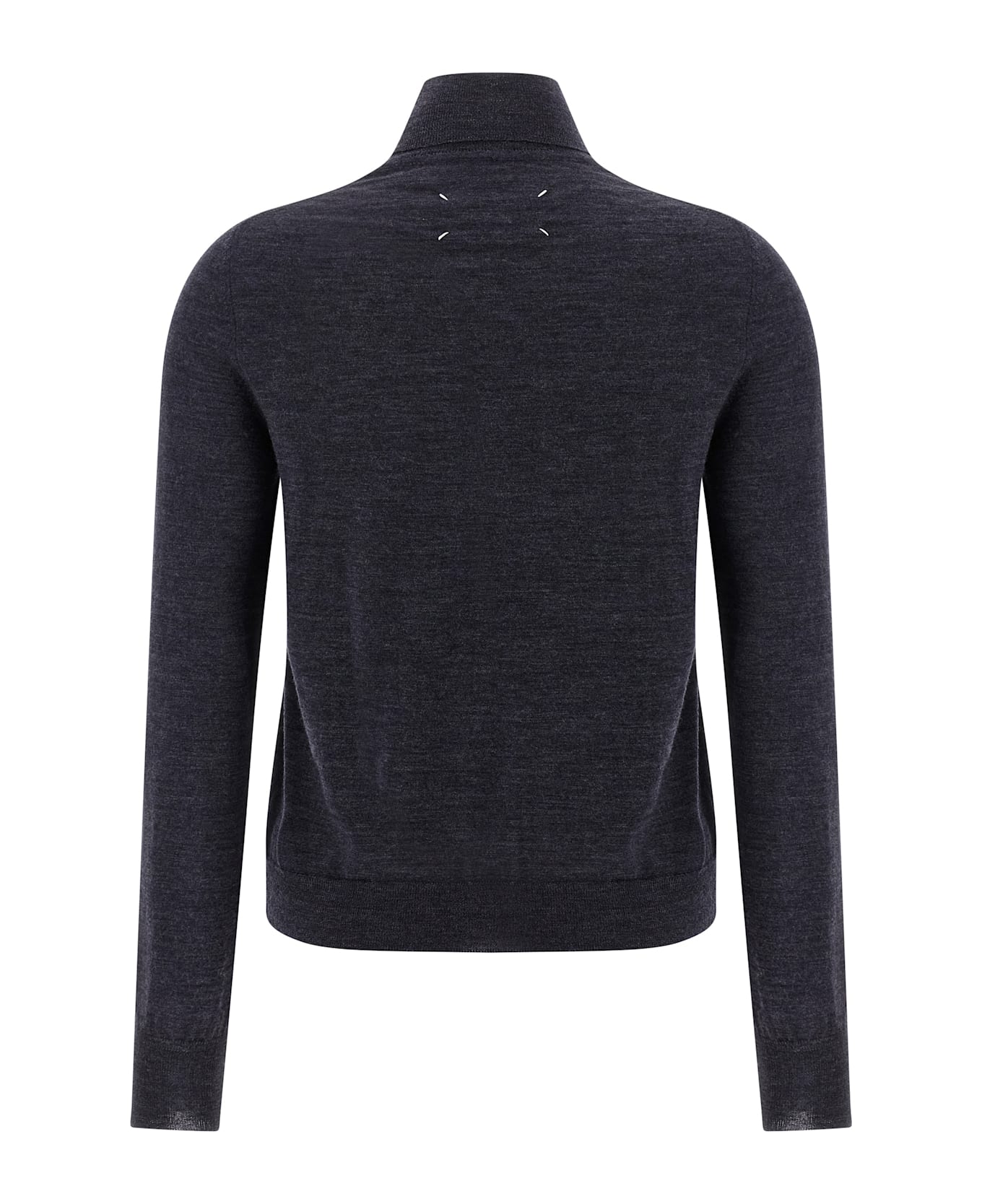 Maison Margiela Wool Turtleneck Sweater - Blue