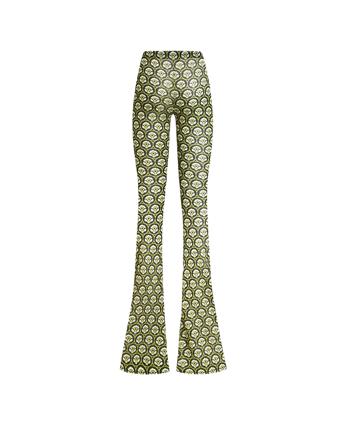 Etro Green Printed Jersey Trousers - Green ボトムス