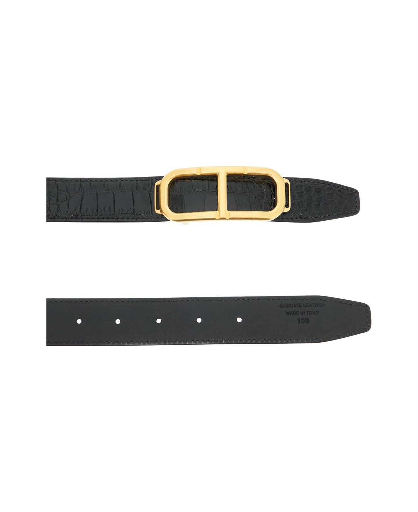 Tom Ford Reversible Buckle Belt - BLACK (Black)