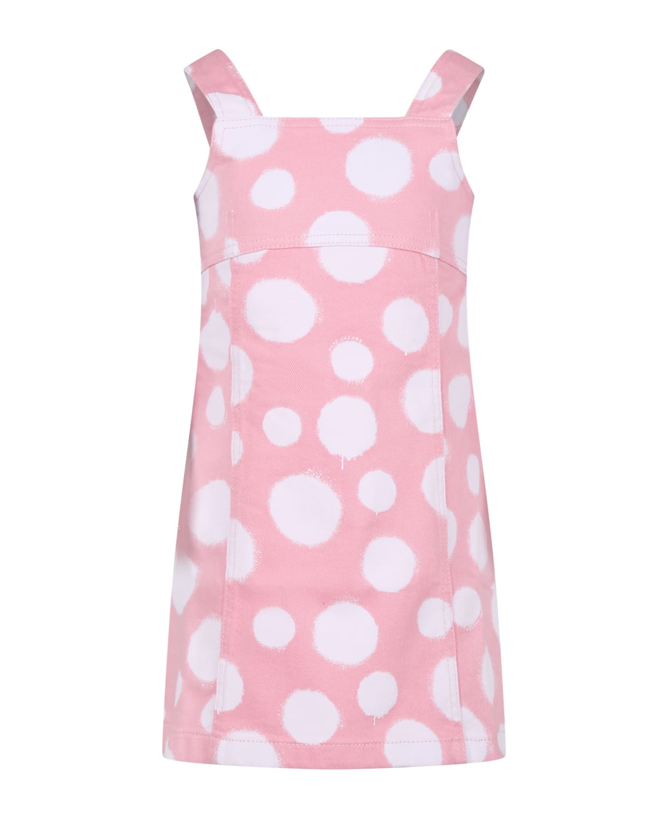 Marc Jacobs Pink Casual Dress For Girl With Polka Dots - Rosa