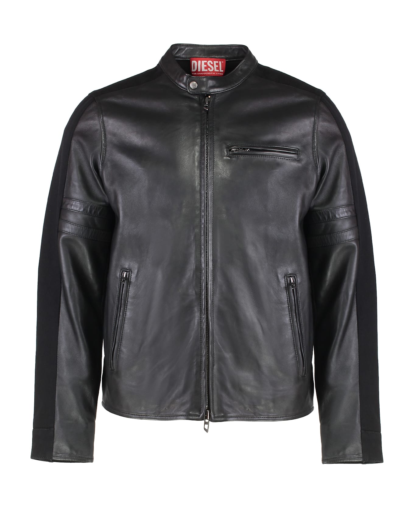 Diesel L-simz Lambskin Jacket - black