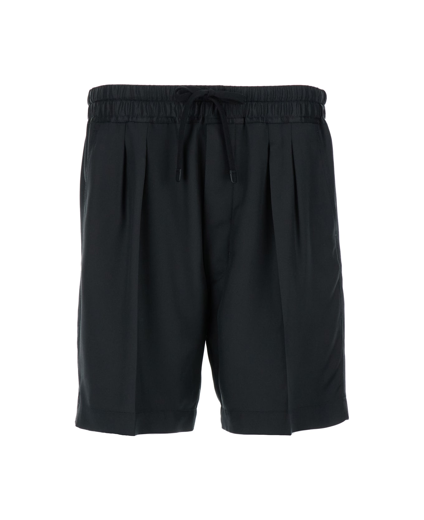Tom Ford Black Twill Bermuda Shorts In Silk Man - Black ショートパンツ