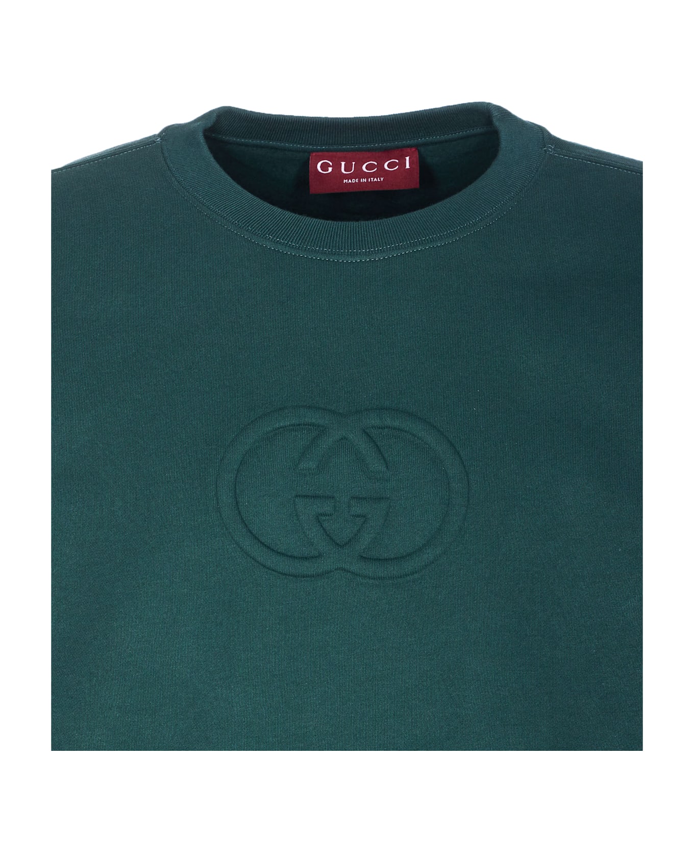 Gucci Embroidered Gg Sweatshirt - Green