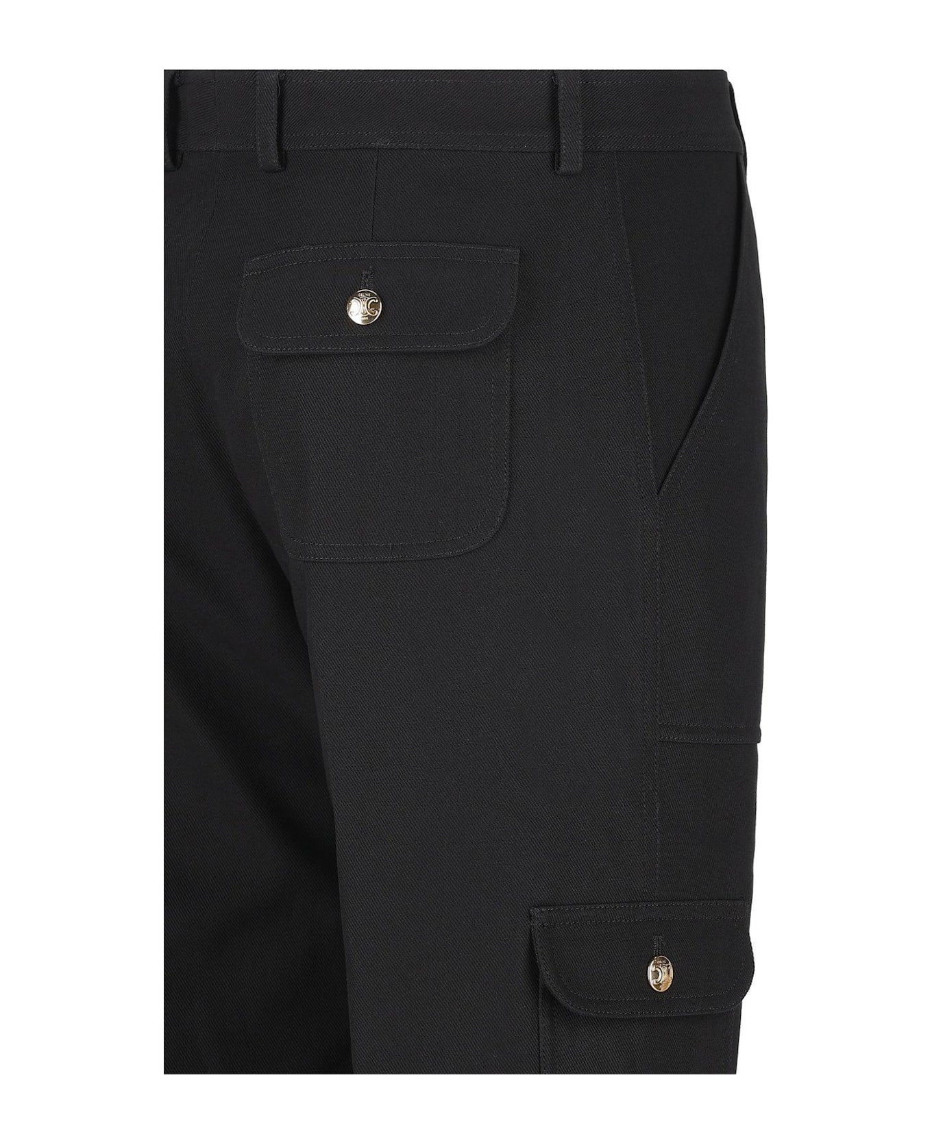 Celine Straight-leg Cargo Pants - Black