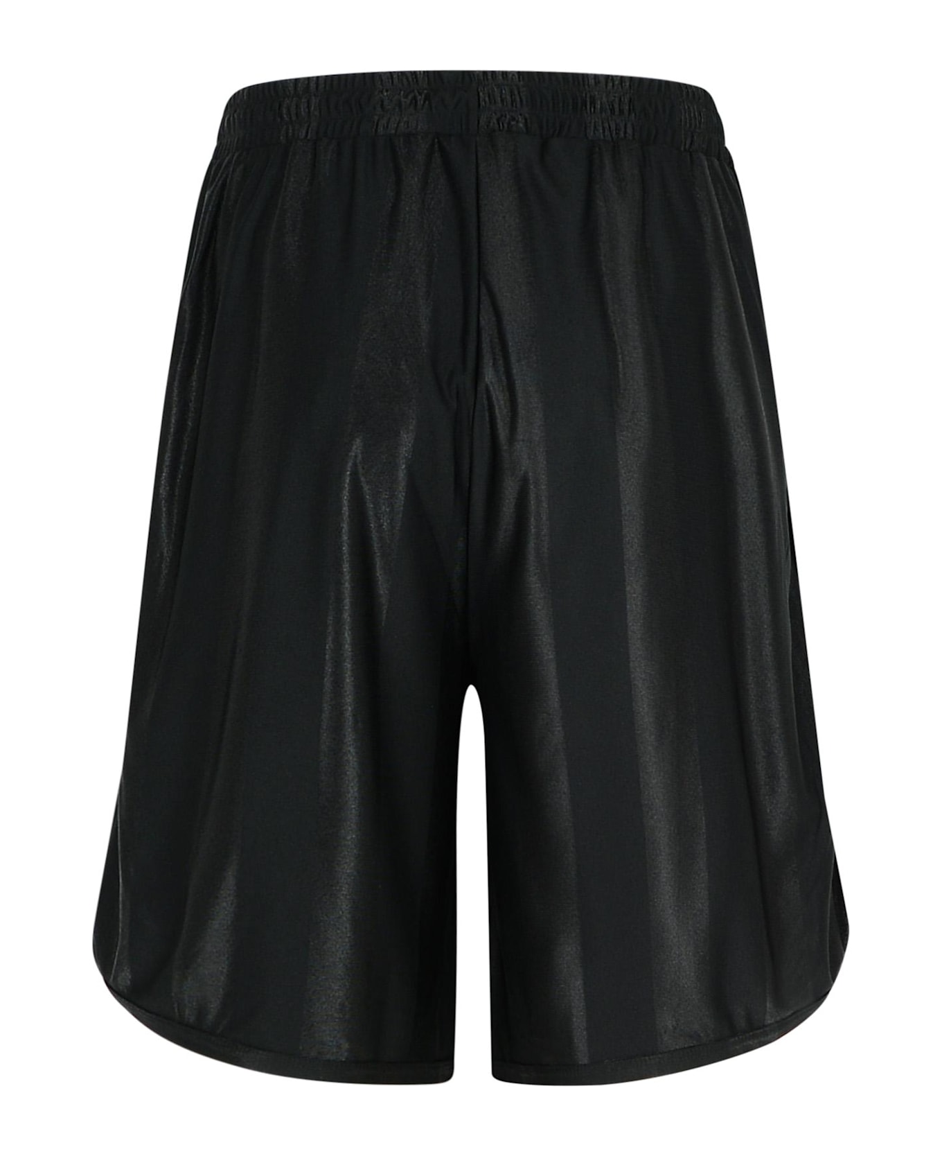 Barrow Black Polyester Bermuda Shorts - Black