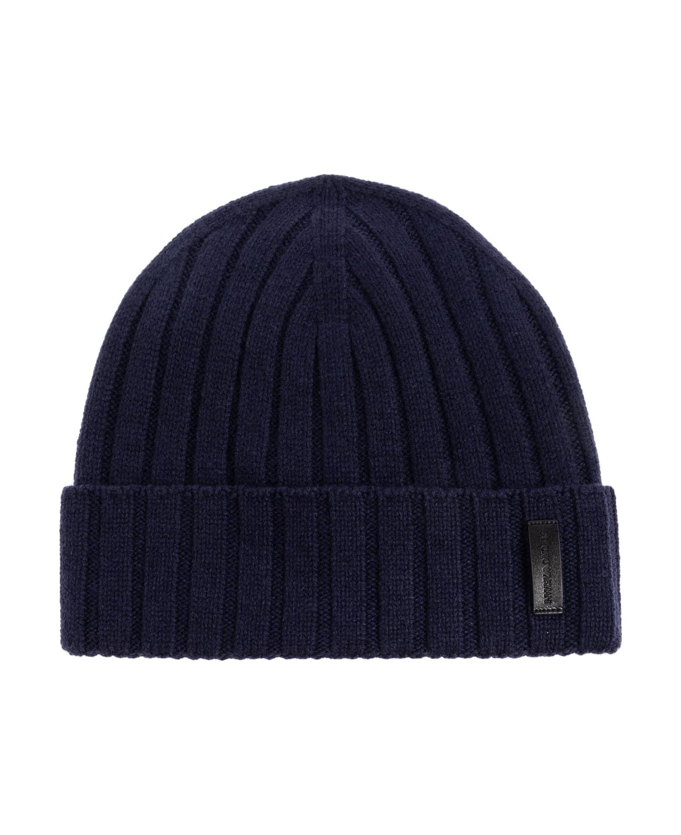 Emporio Armani Wool Hat Emporio Armani - BLUE