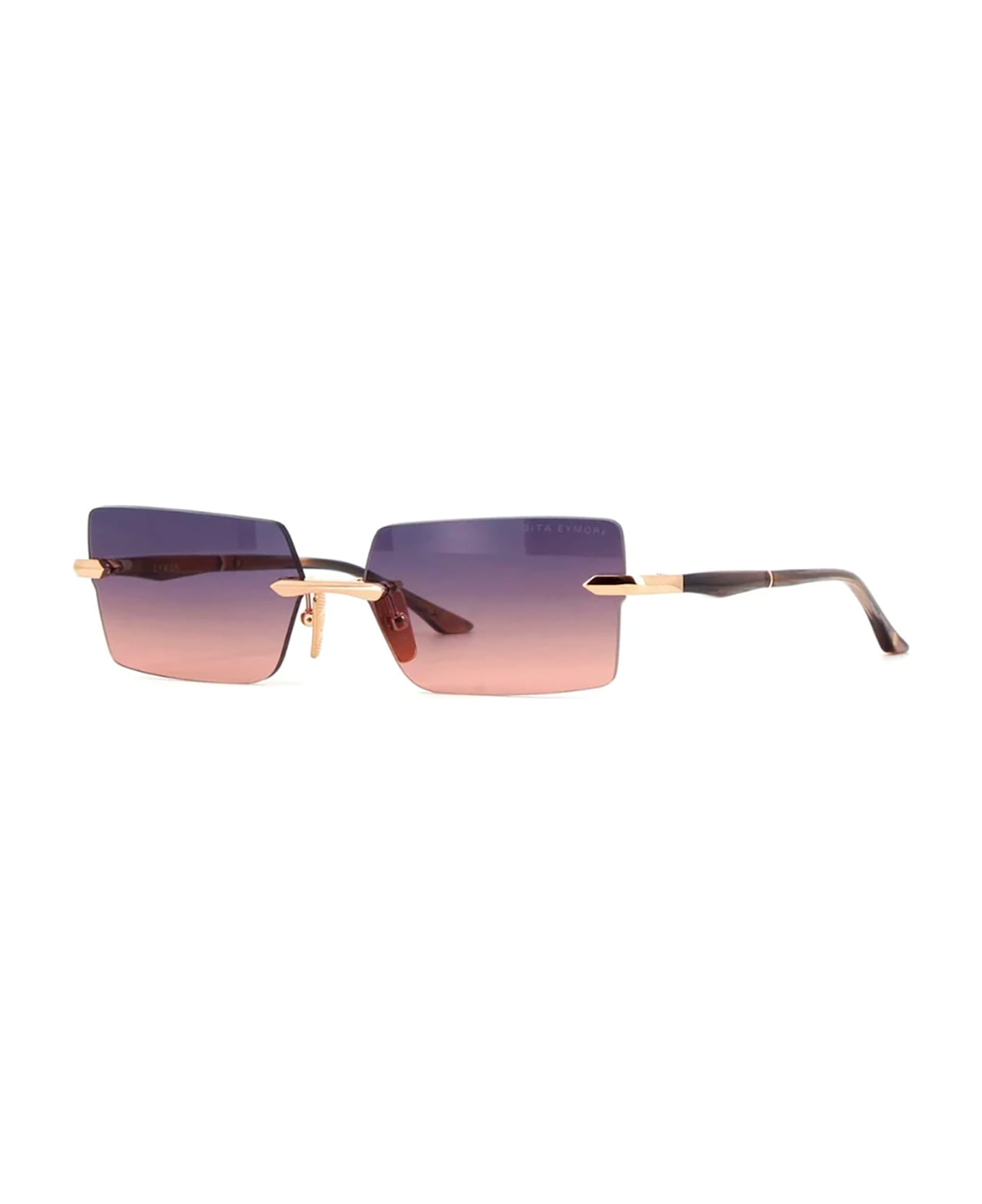 サングラス DITA Dita Eyeweare - EYMORI - Rose Gold - El Mirage Swi Dita Eymori DTS462 02 Sunglasses Rose Gold El Mirage Swirl