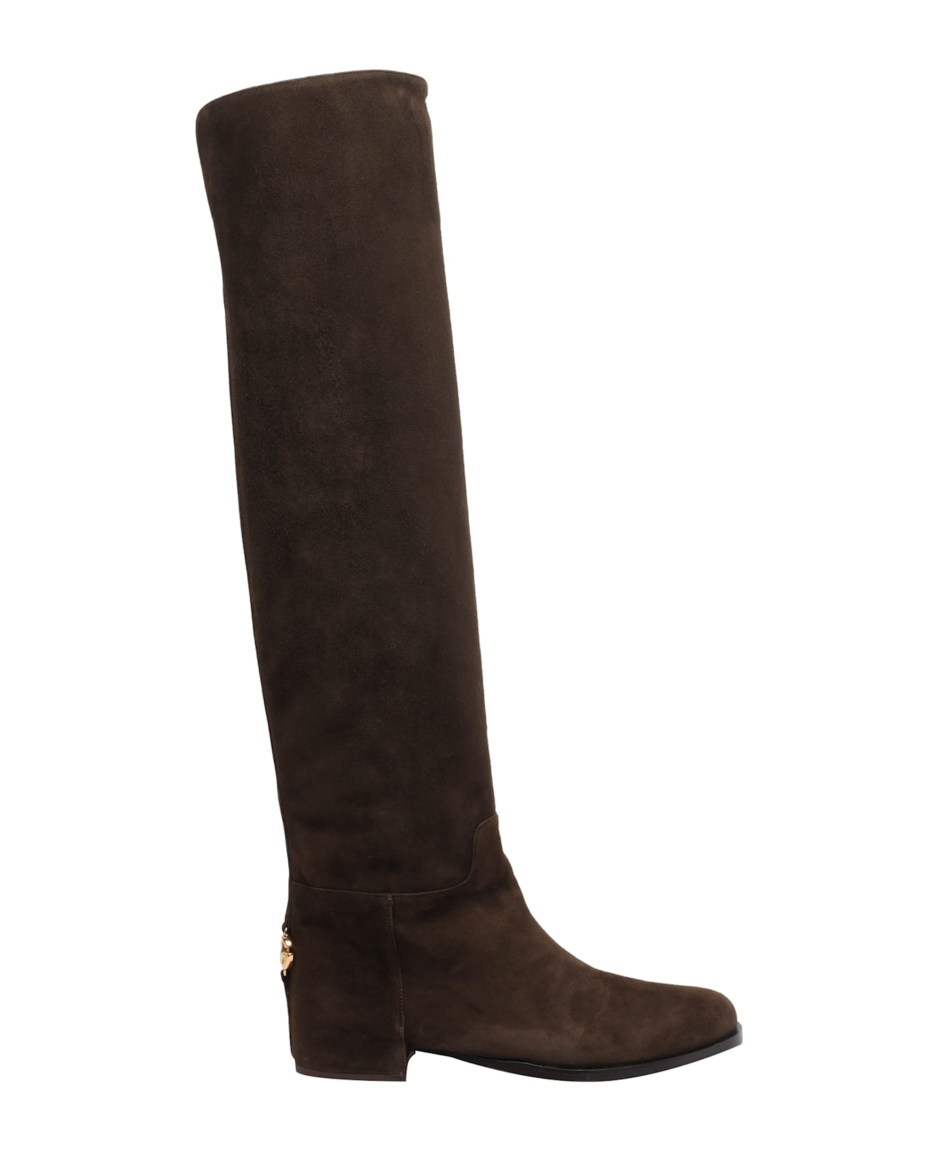 Dolce 
Gabbana Suede Boots - Brown