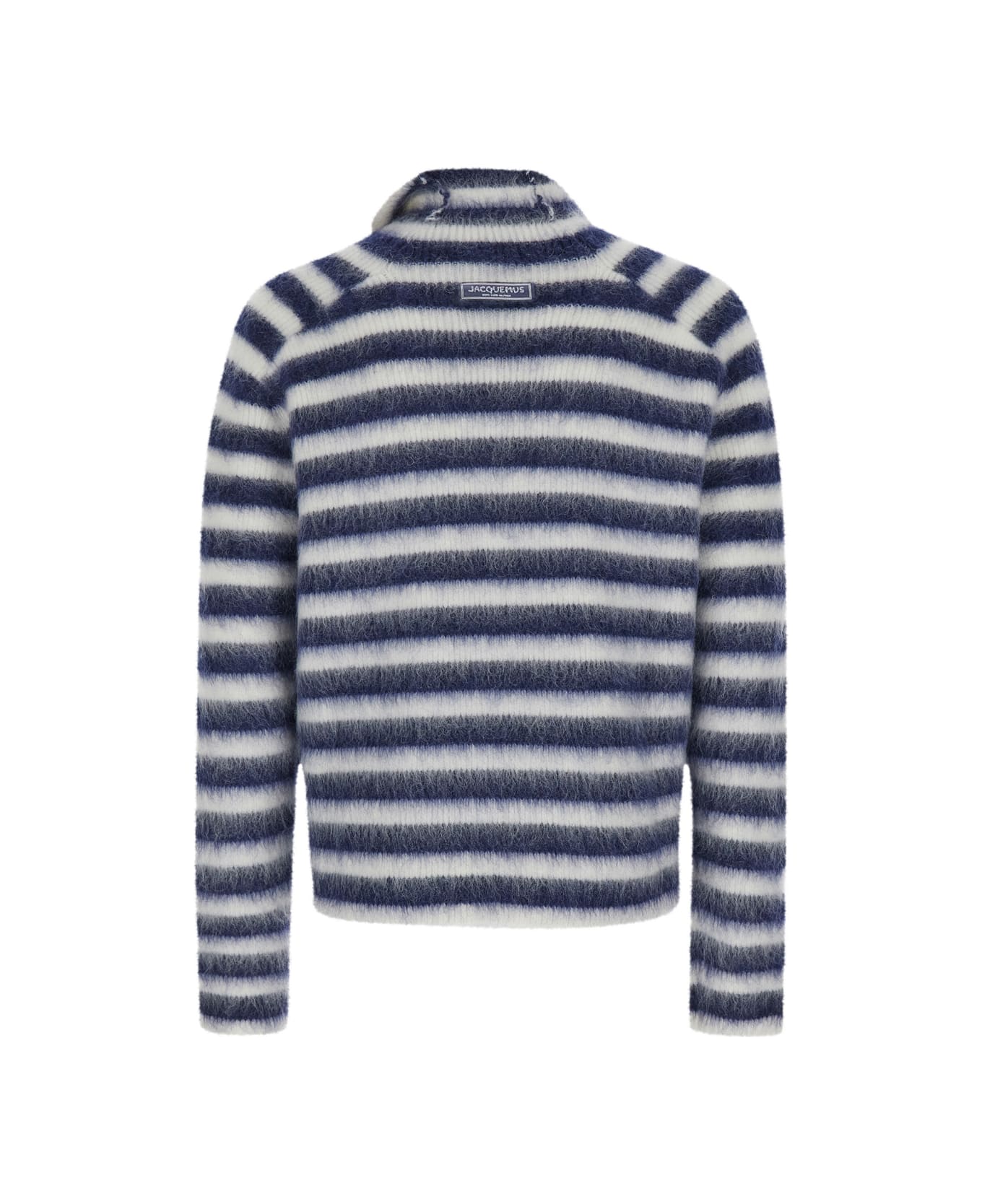JACQUEMUS Le pull Marin M ネイビー＆ホワイト Jacquemus 'le Pull Marina' Blue And White Sweater With