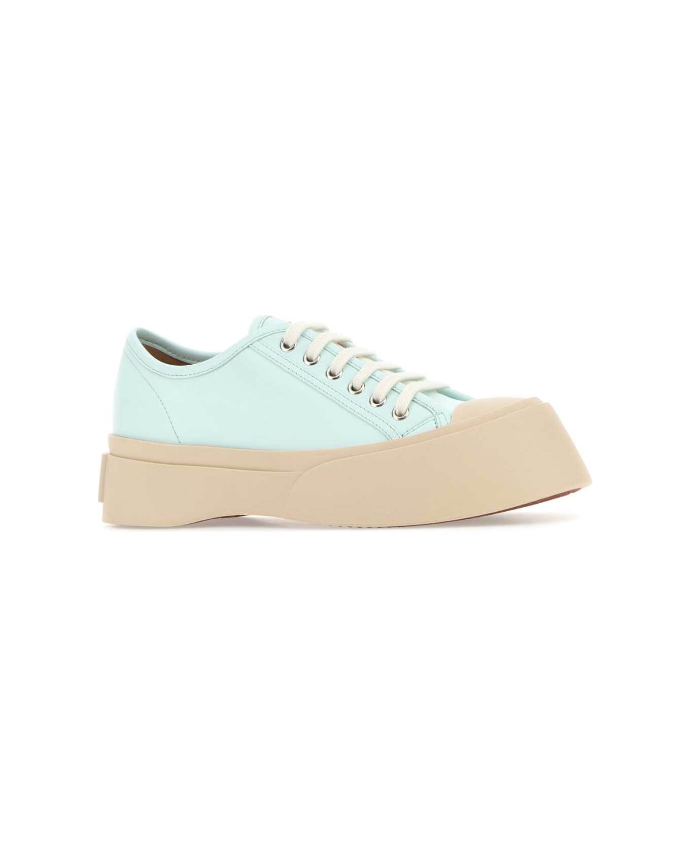 Marni Light Blue Leather Pablo Sneakers - MINERALICE