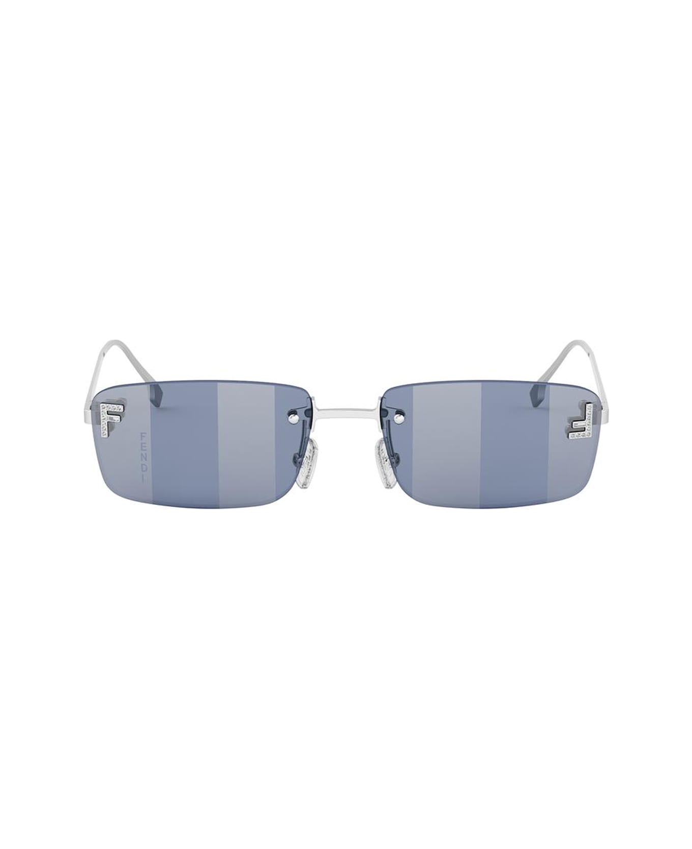 Fendi Eyewear Fendi Fe4172us Fendi First Crystal 16x Argento Sunglasses - Argento