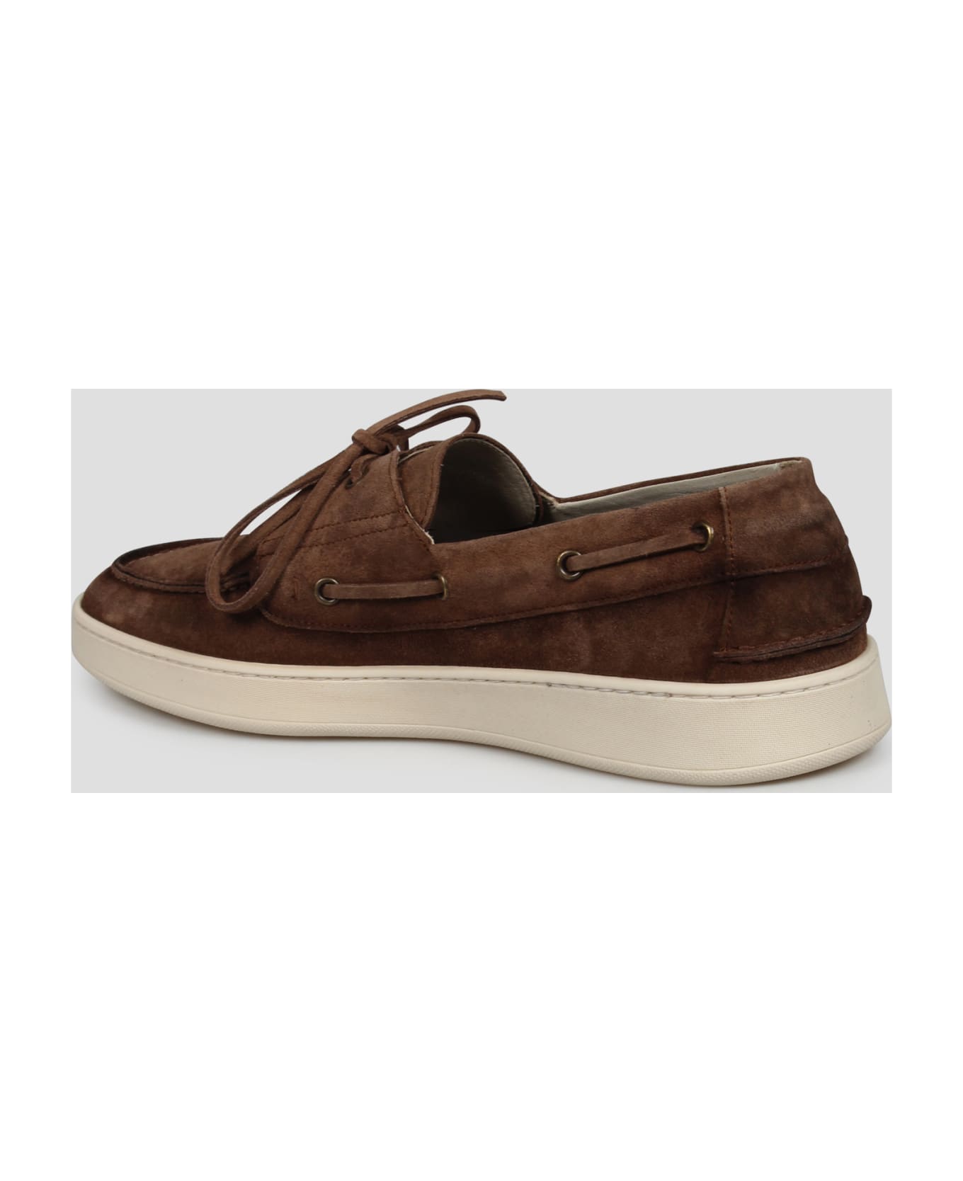 Corvari Suede Boat Loafers - Brown