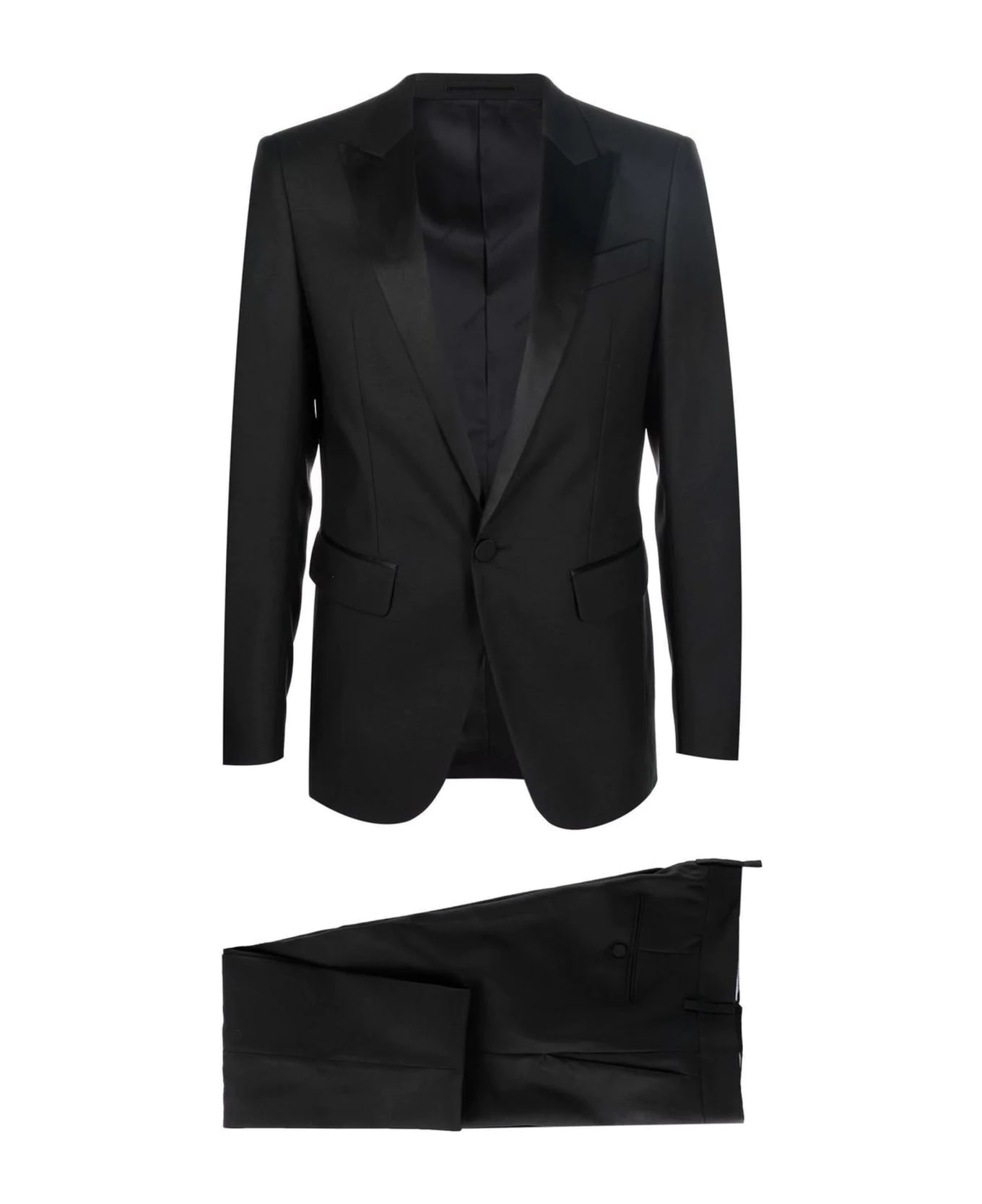 Dsquared2 Black Berlin Wool And Silk Suit - 900 スーツ