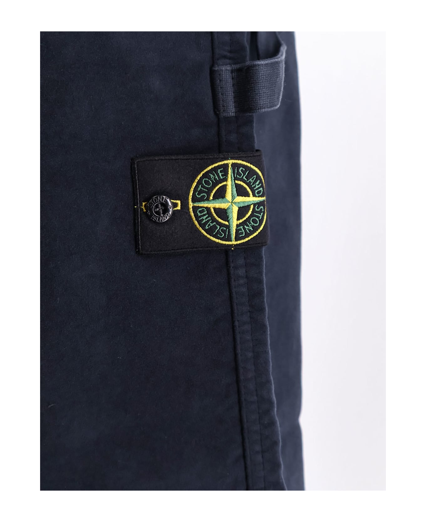 Stone Island Organic Velvet Trousers - Blue