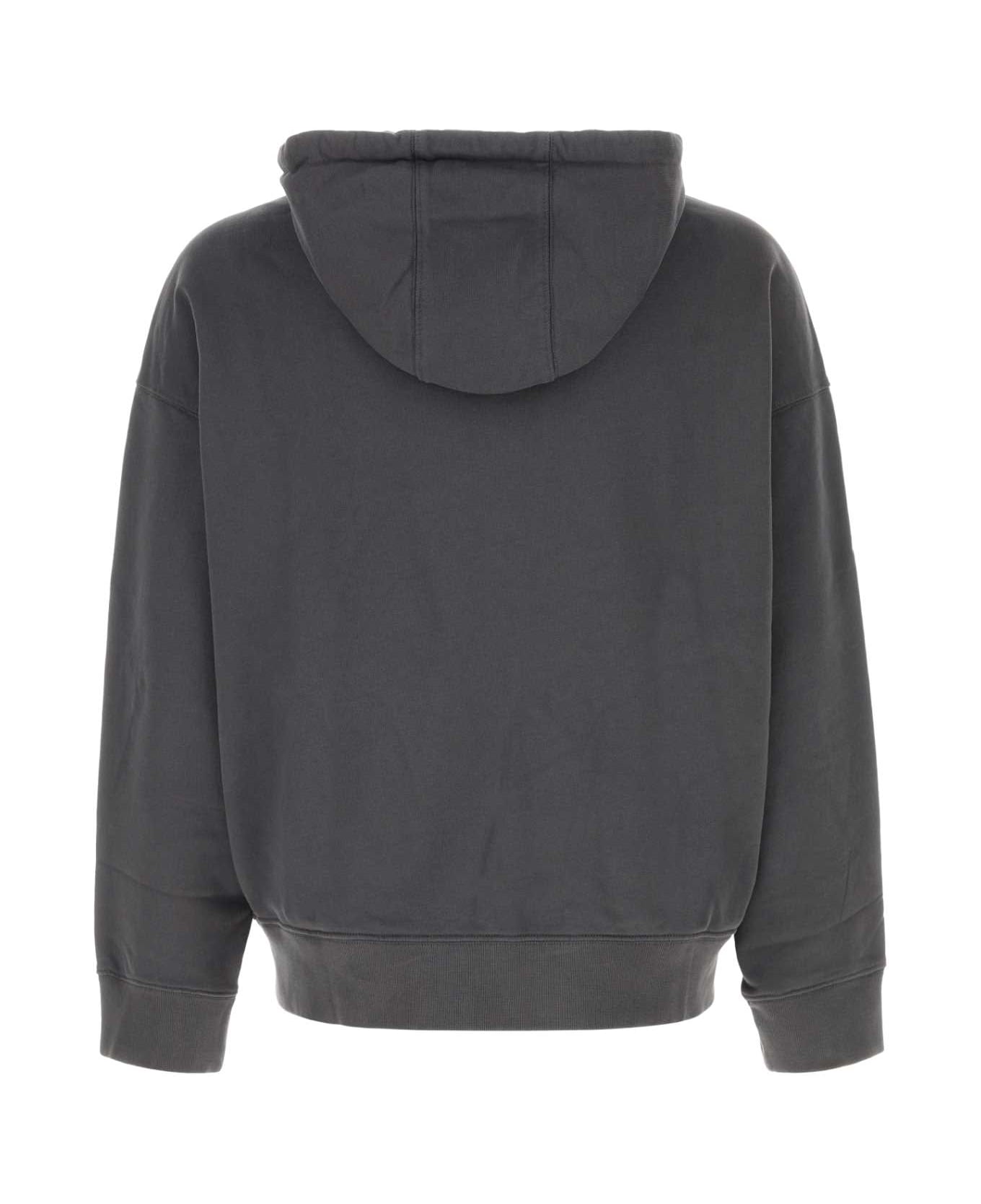 Maison Kitsuné Dark Grey Cotton Sweatshirt - CHARCOAL