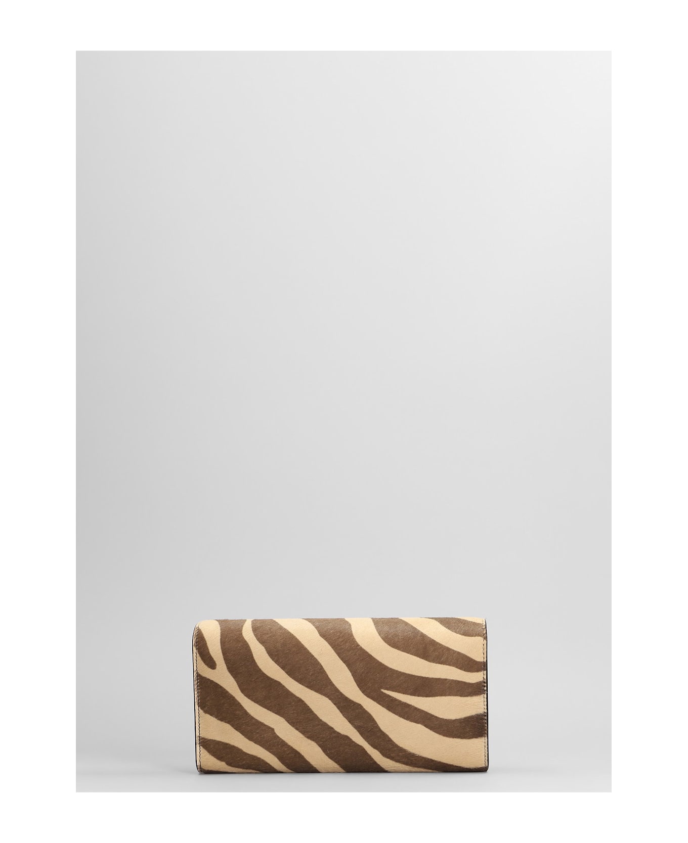 Jimmy Choo Emmie Clutch In Beige Pony Skin - beige