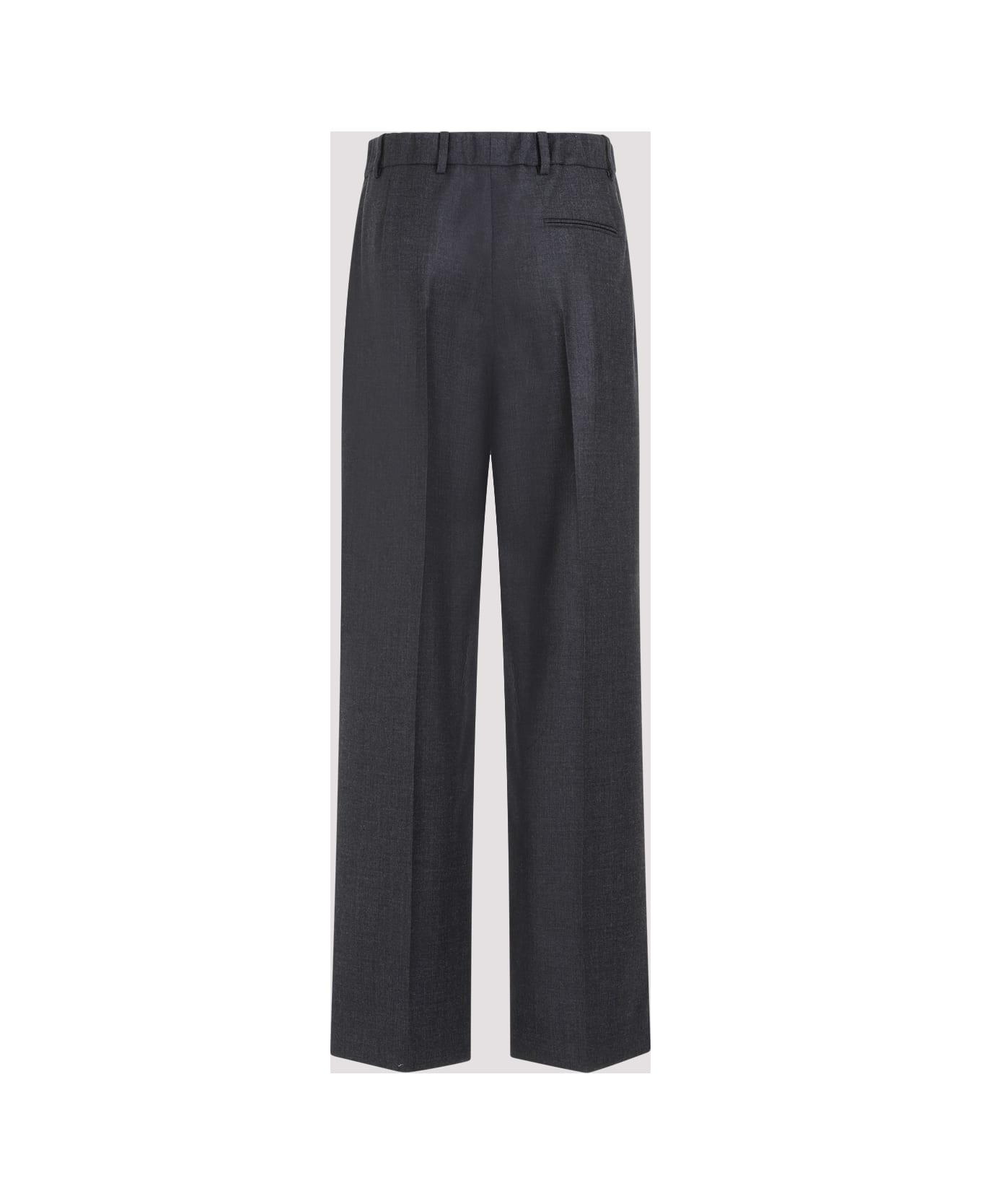 The Row Roan Wool Pants - Chm Charcoal Melange