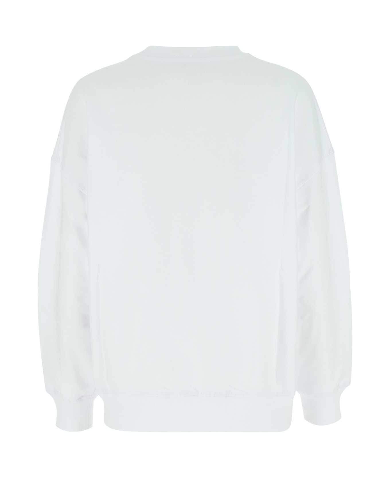 Alexander McQueen White Cotton Oversize Sweatshirt - 0909