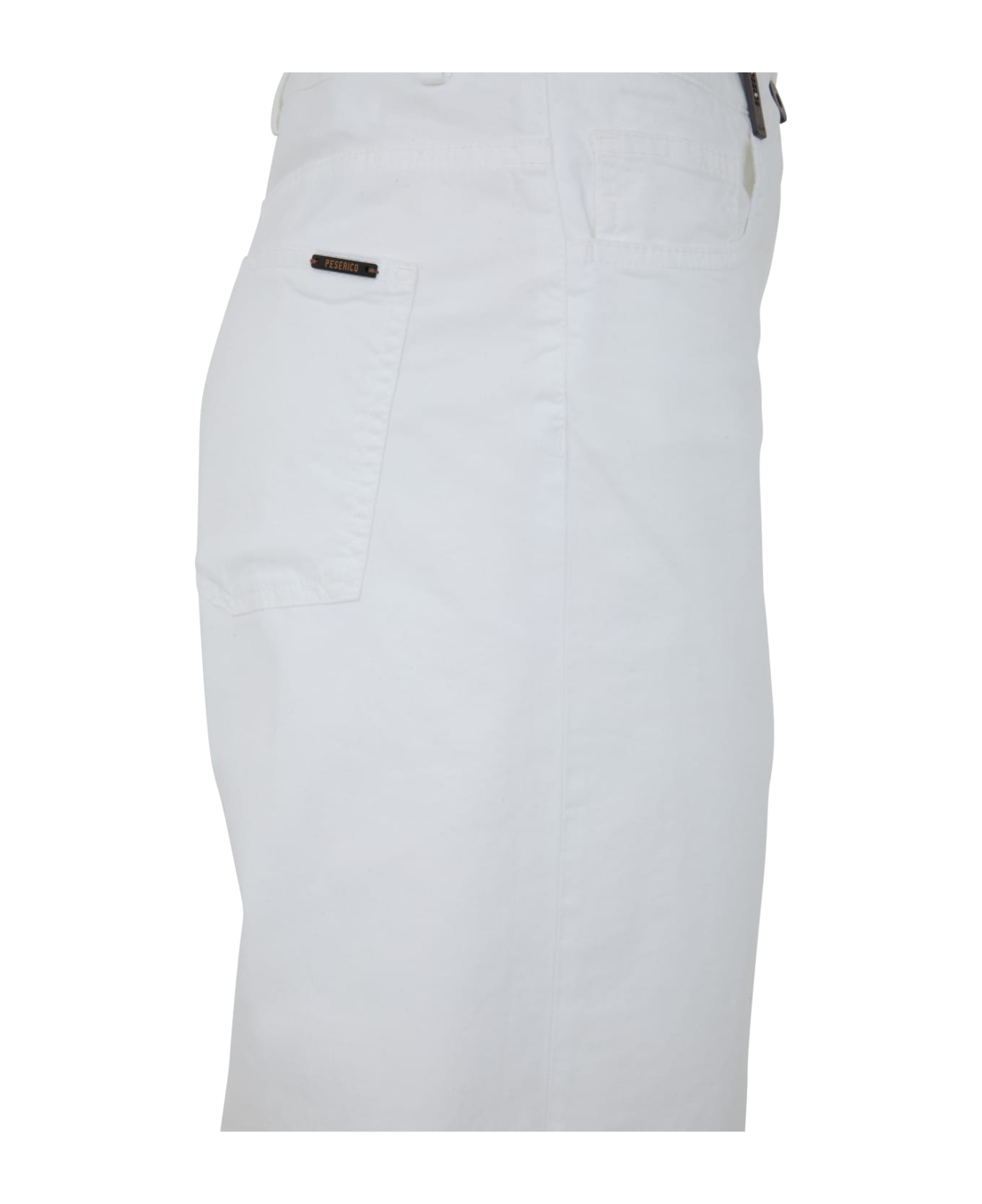 Peserico Cotton Gabardine Jeans - Optic White