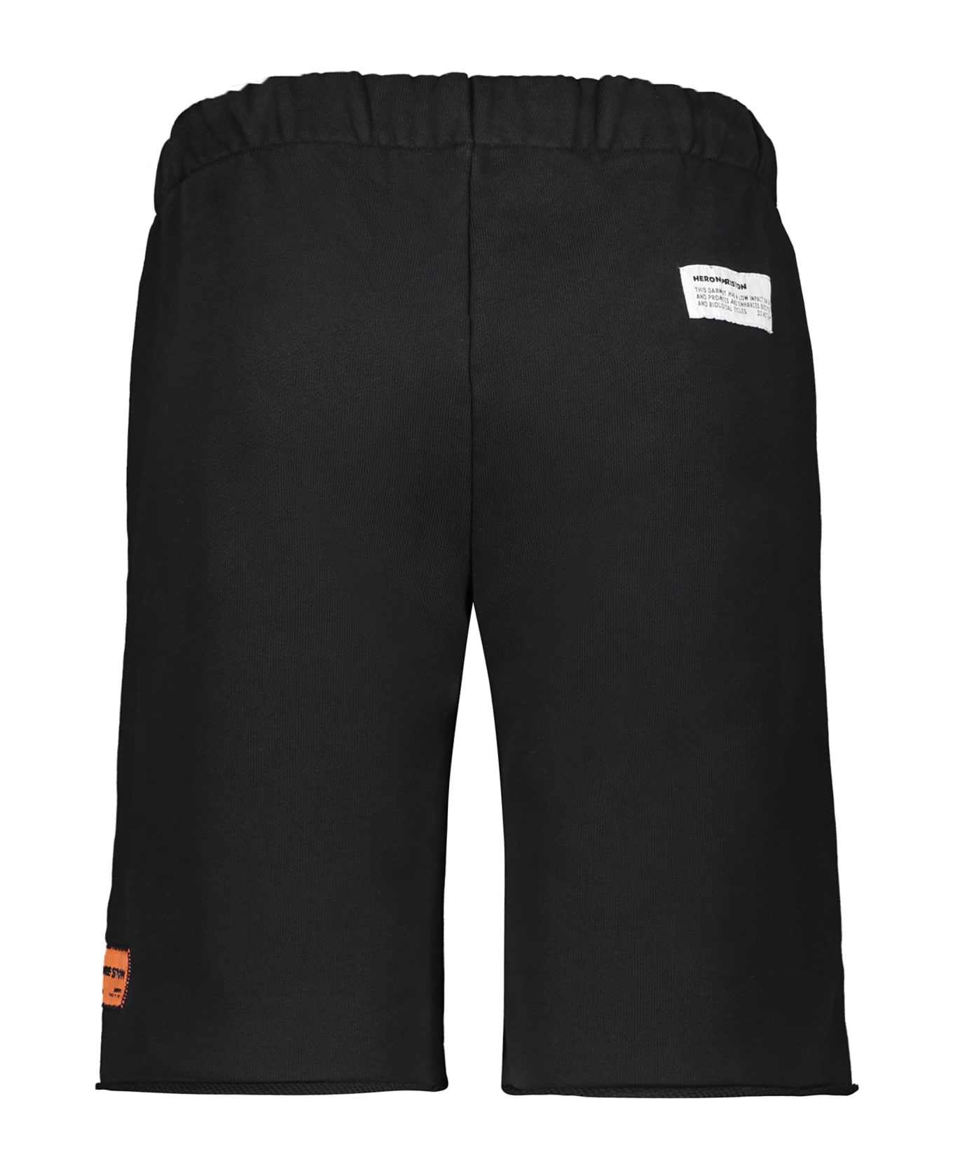 HERON PRESTON Cotton Shorts - black