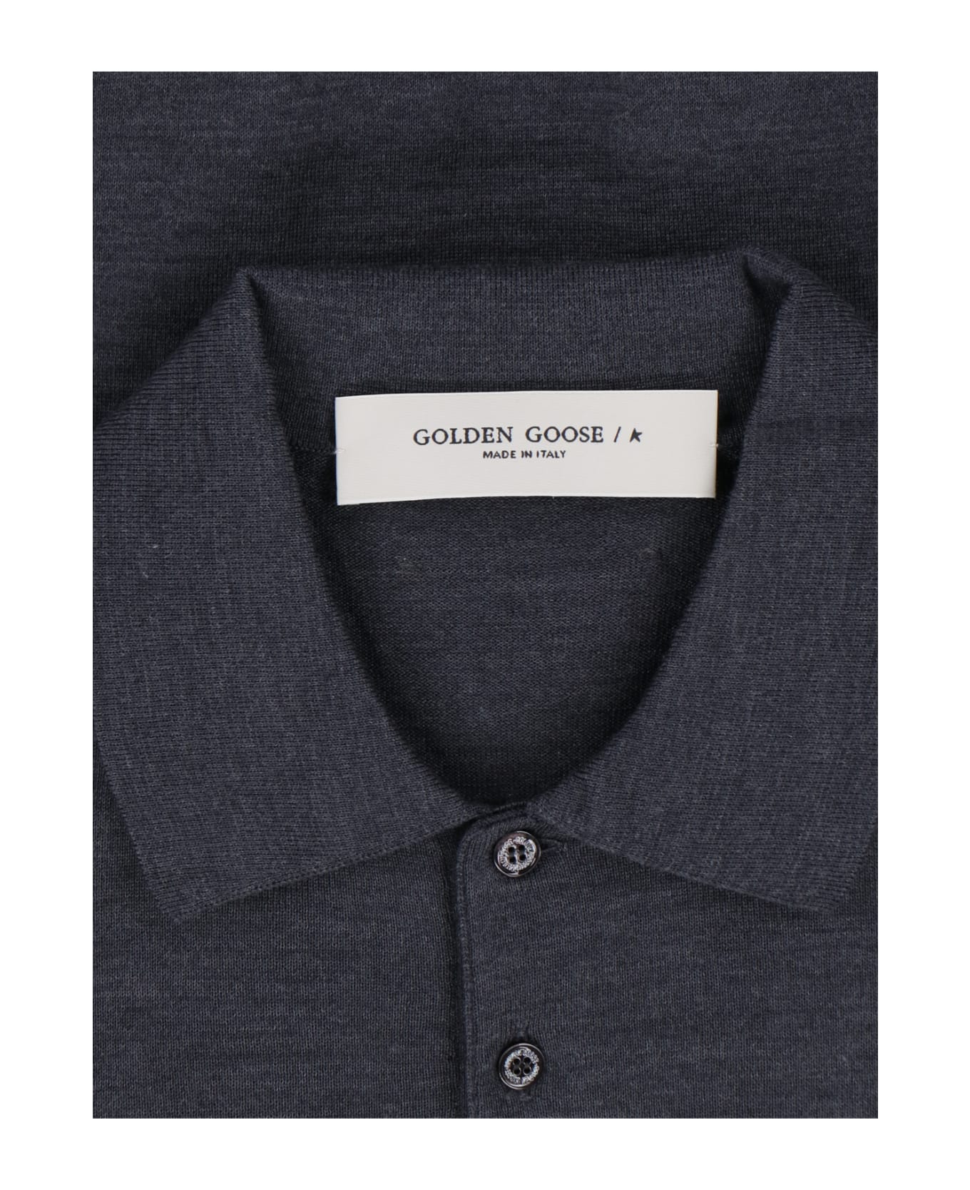 Golden Goose Basic Polo Shirt - Gray