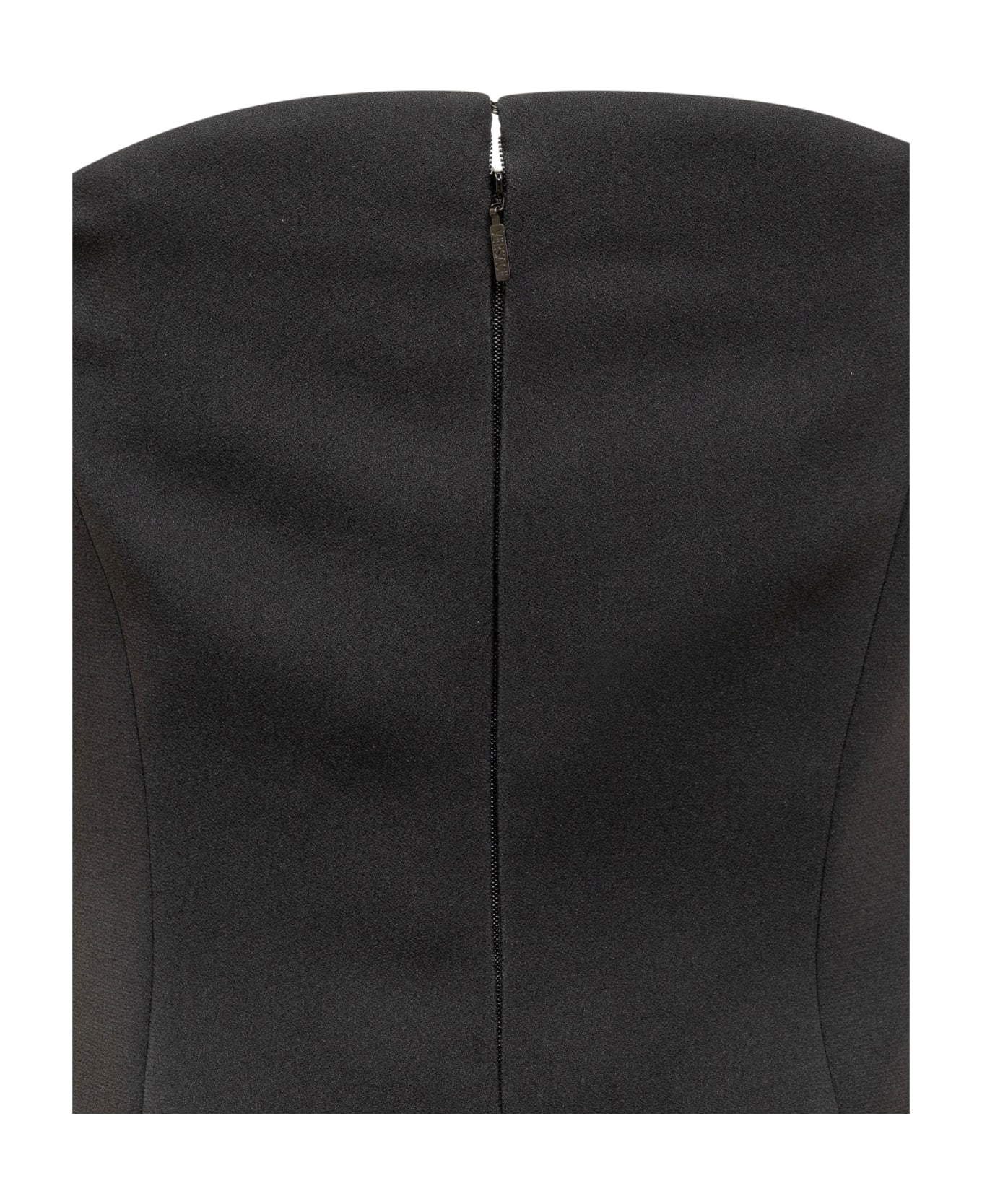 Versace Satin Envers Dress - Black