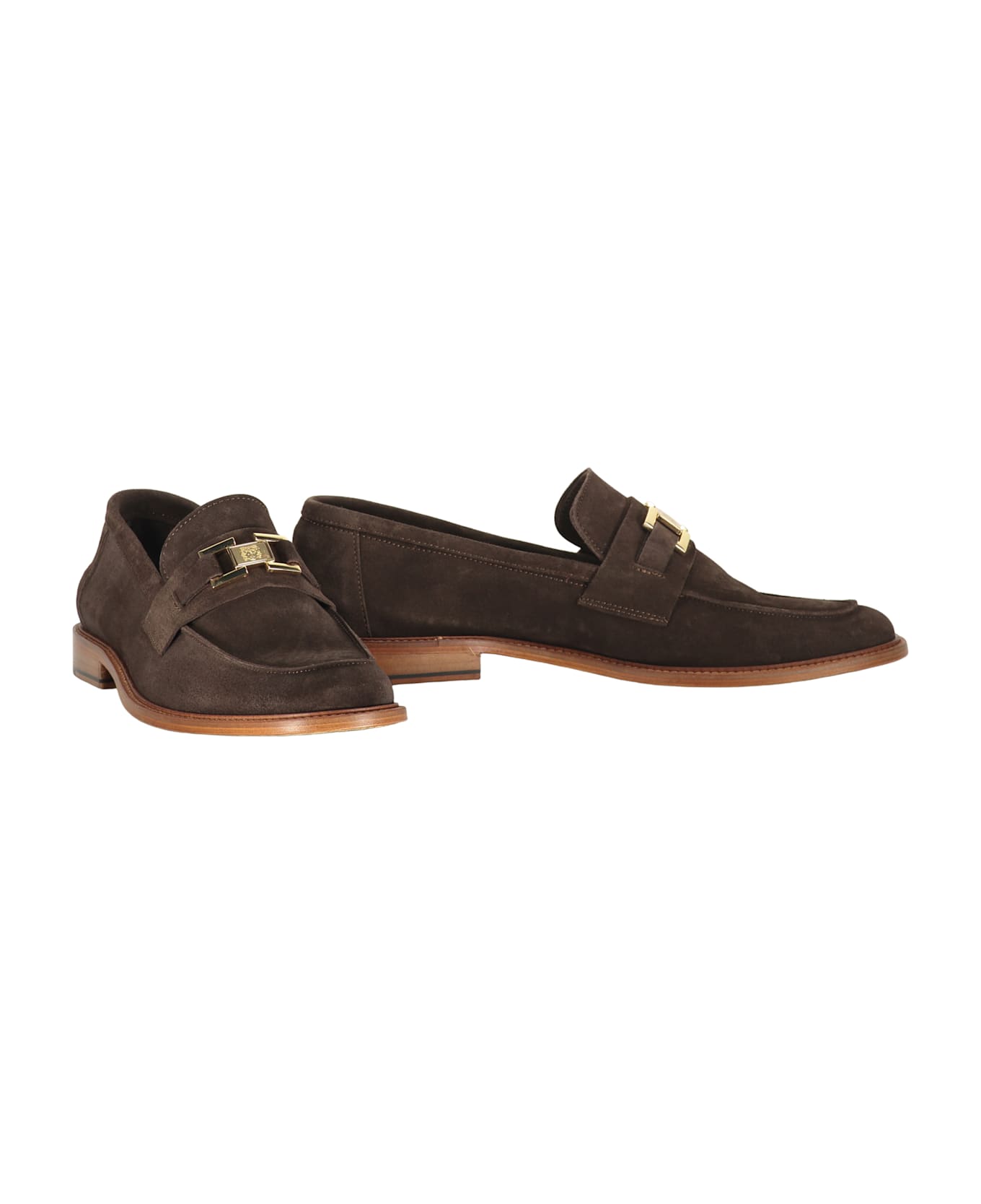 Bruno Magli Calfskin Loafers - brown