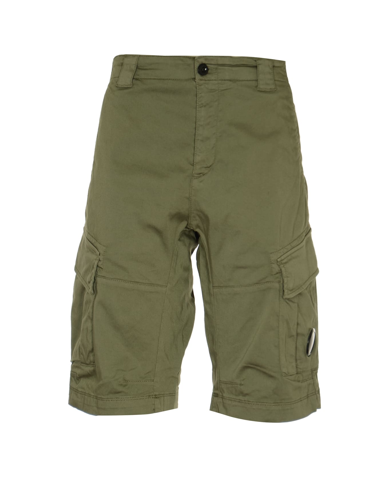 C.P. Company Lens-detailed Cargo Shorts - Agave Green