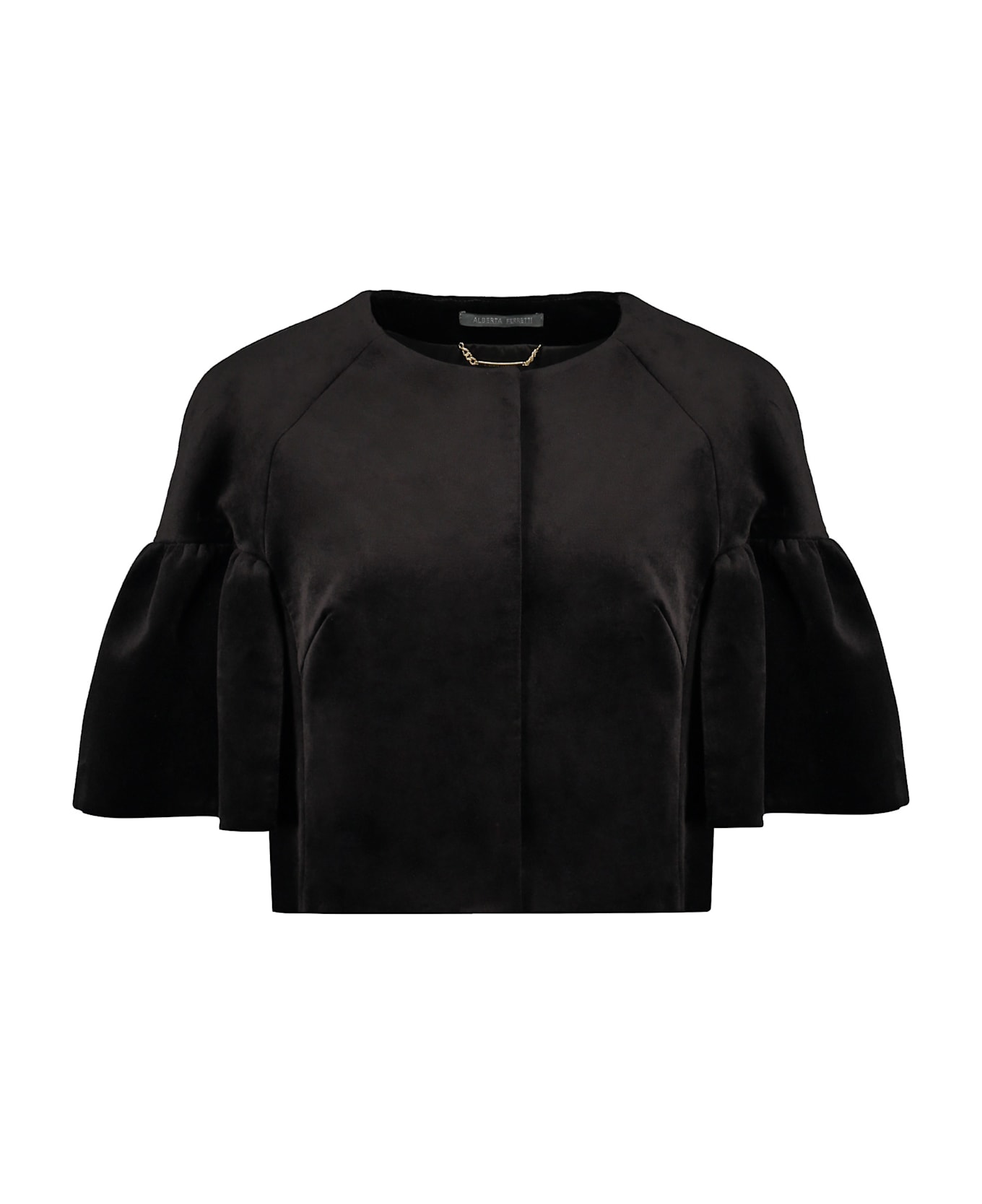 Alberta Ferretti Velvet Jacket - black