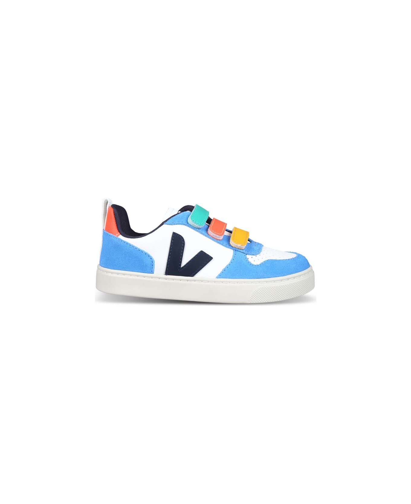 Veja Light Blue Sneakers For Boy With Logo - Light Blue