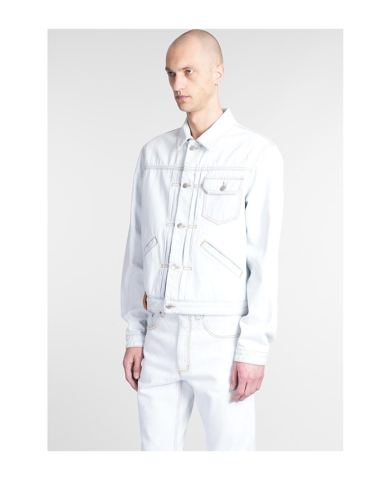 Bally Denim Jackets In Cyan Cotton - cyan