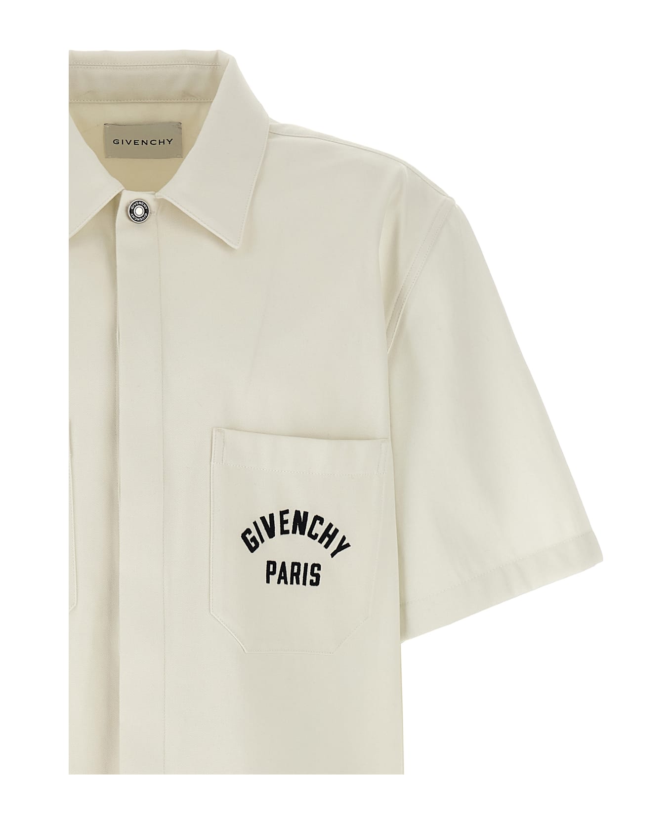 Givenchy Logo Embroidery Shirt - Beige