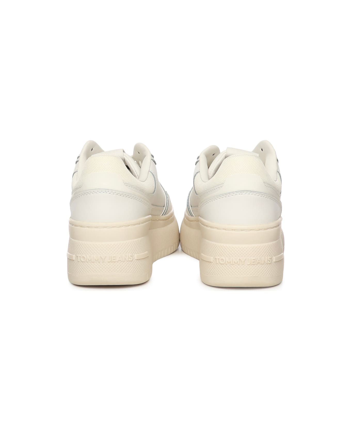 Tommy Hilfiger Leather Sneakers - Ecru/Ivory