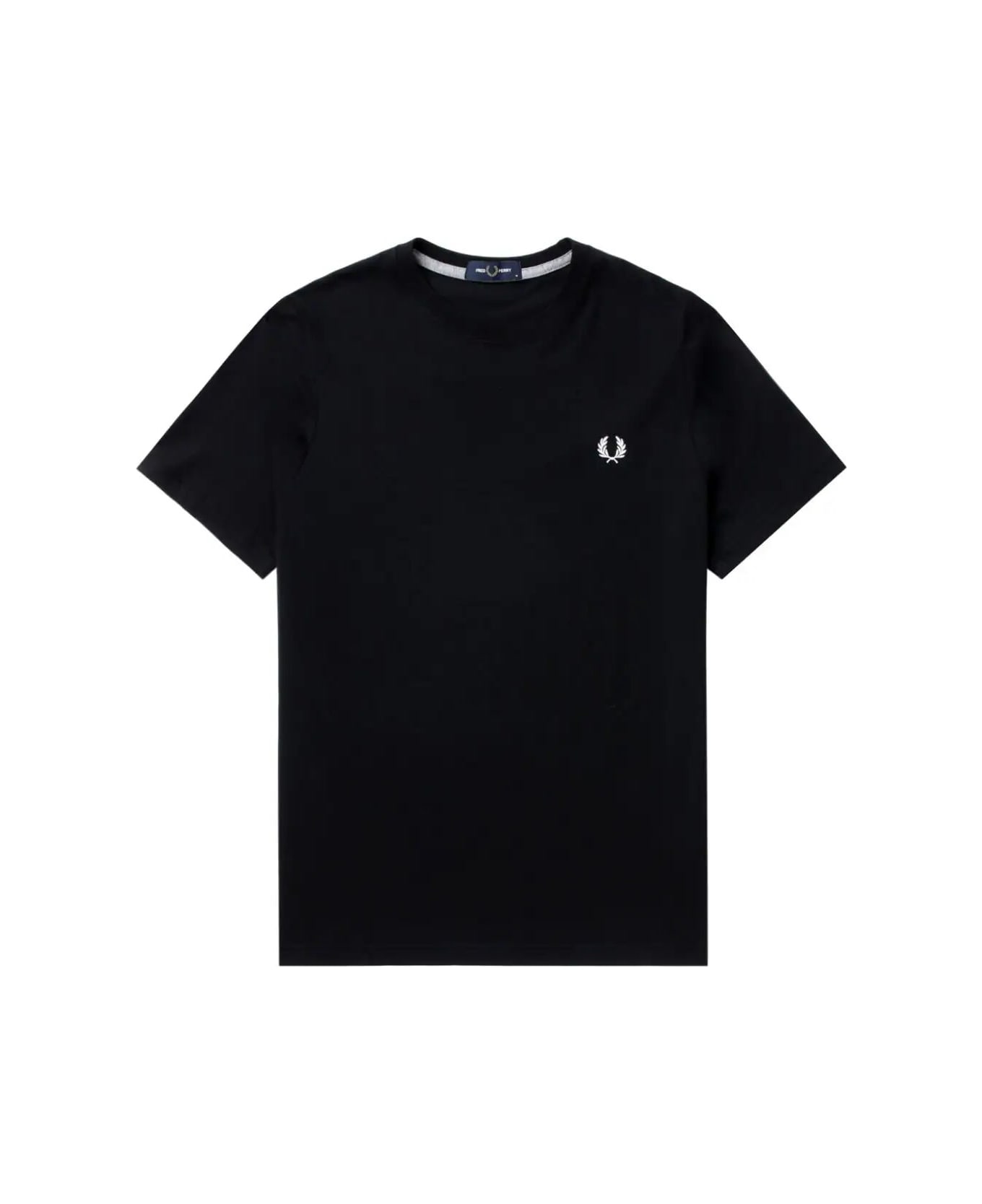 Fred Perry Fp Crew Neck T-shirt - Black