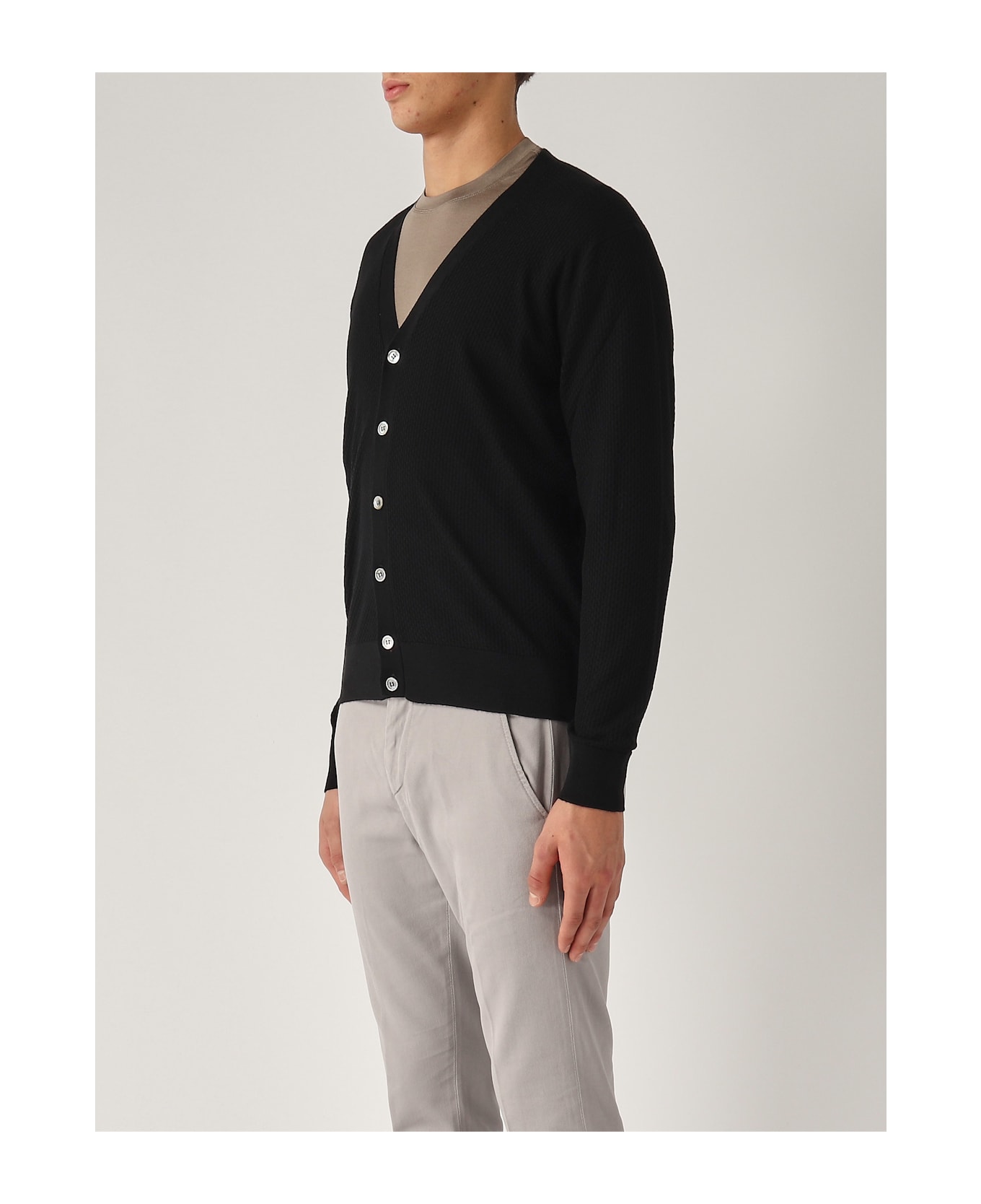 Filippo De Laurentiis Cardigan Bottoni M/l Cardigan - NERO