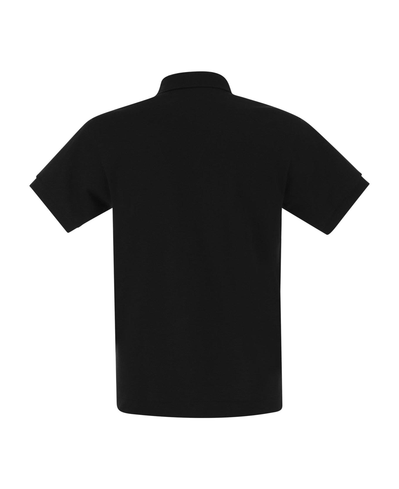 Lacoste Classic Fit Cotton Pique Polo The Shirt - Black
