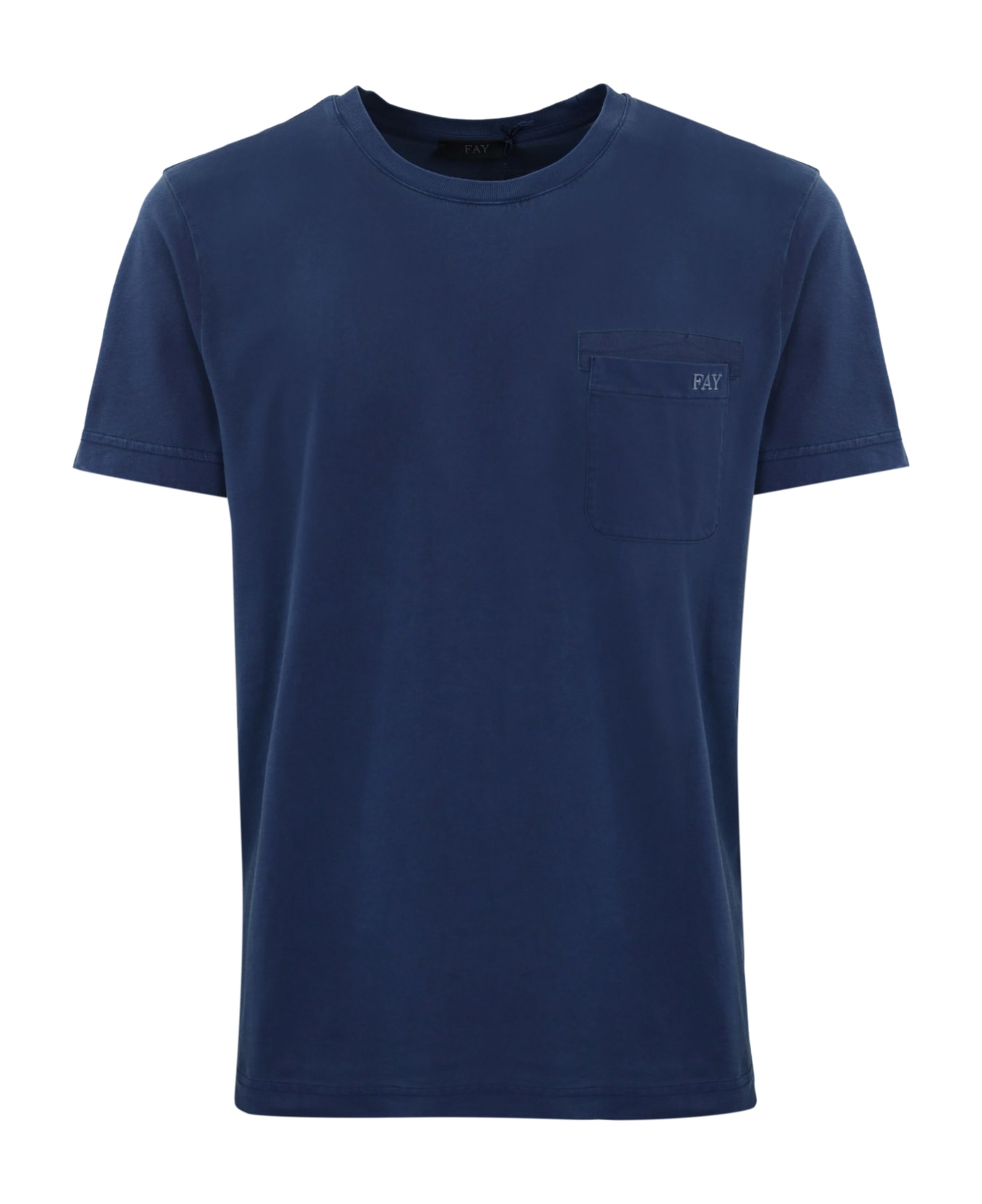 Fay T-shirt With Pocket - Blu シャツ