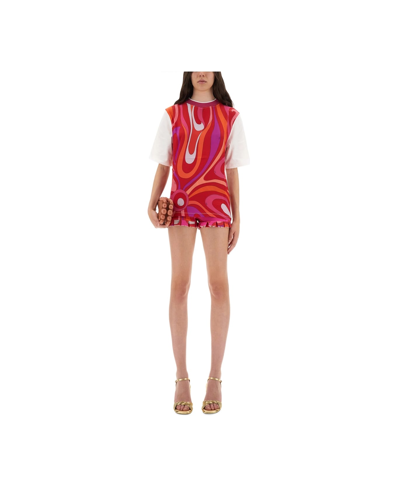 Pucci T-shirt With "iris" Print - MULTICOLOUR