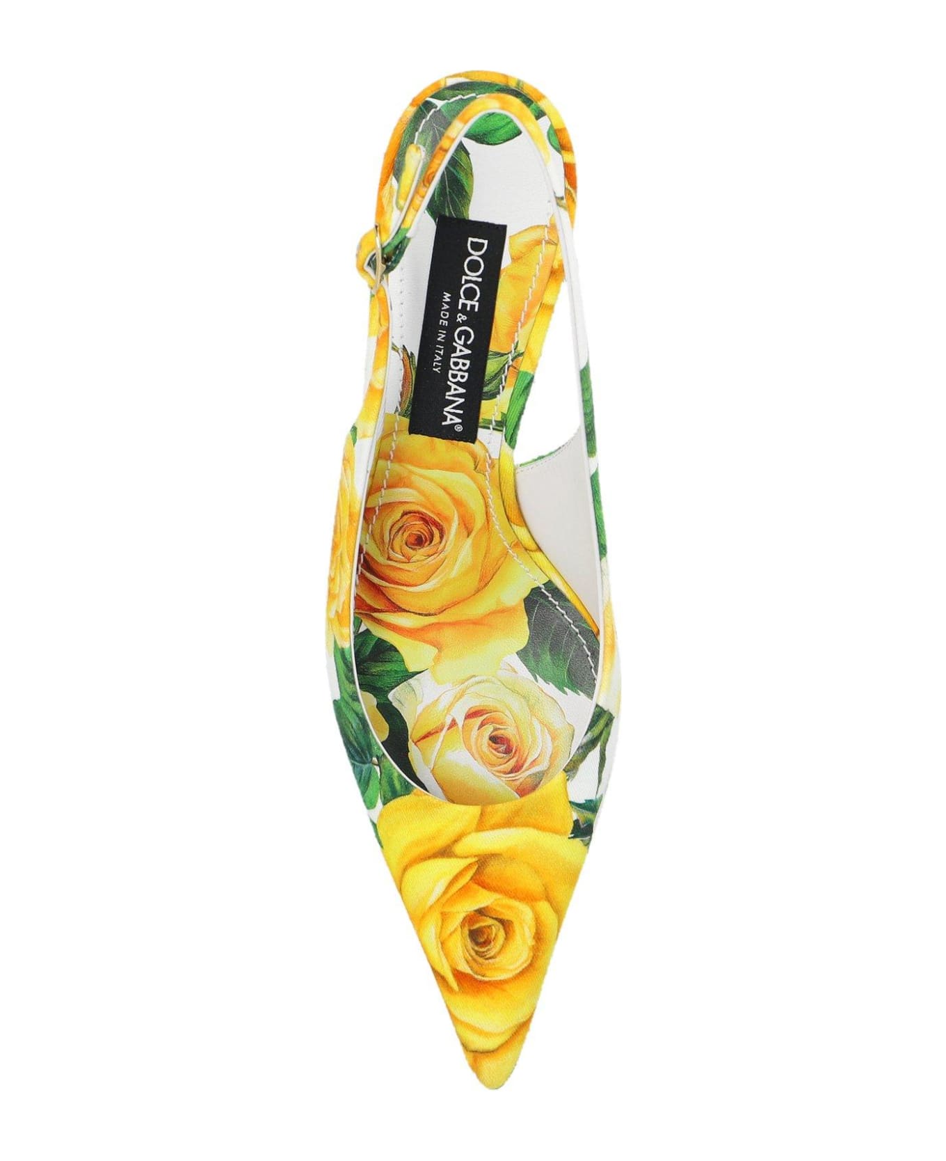 Dolce & Gabbana Floral Printed Slingbacks - MultiColour