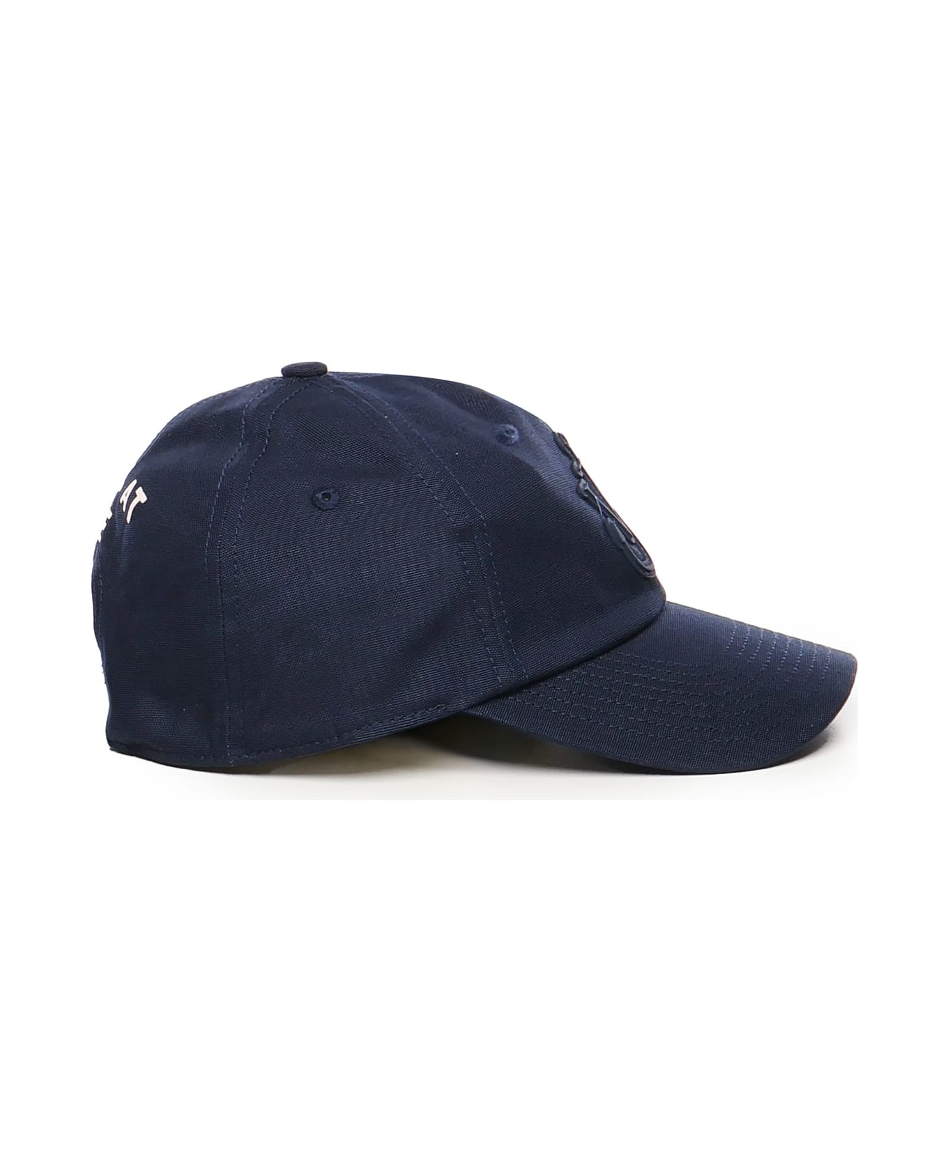 J.W. Anderson Canvas Baseball Cap With Jwa Anchor Logo - NAVY