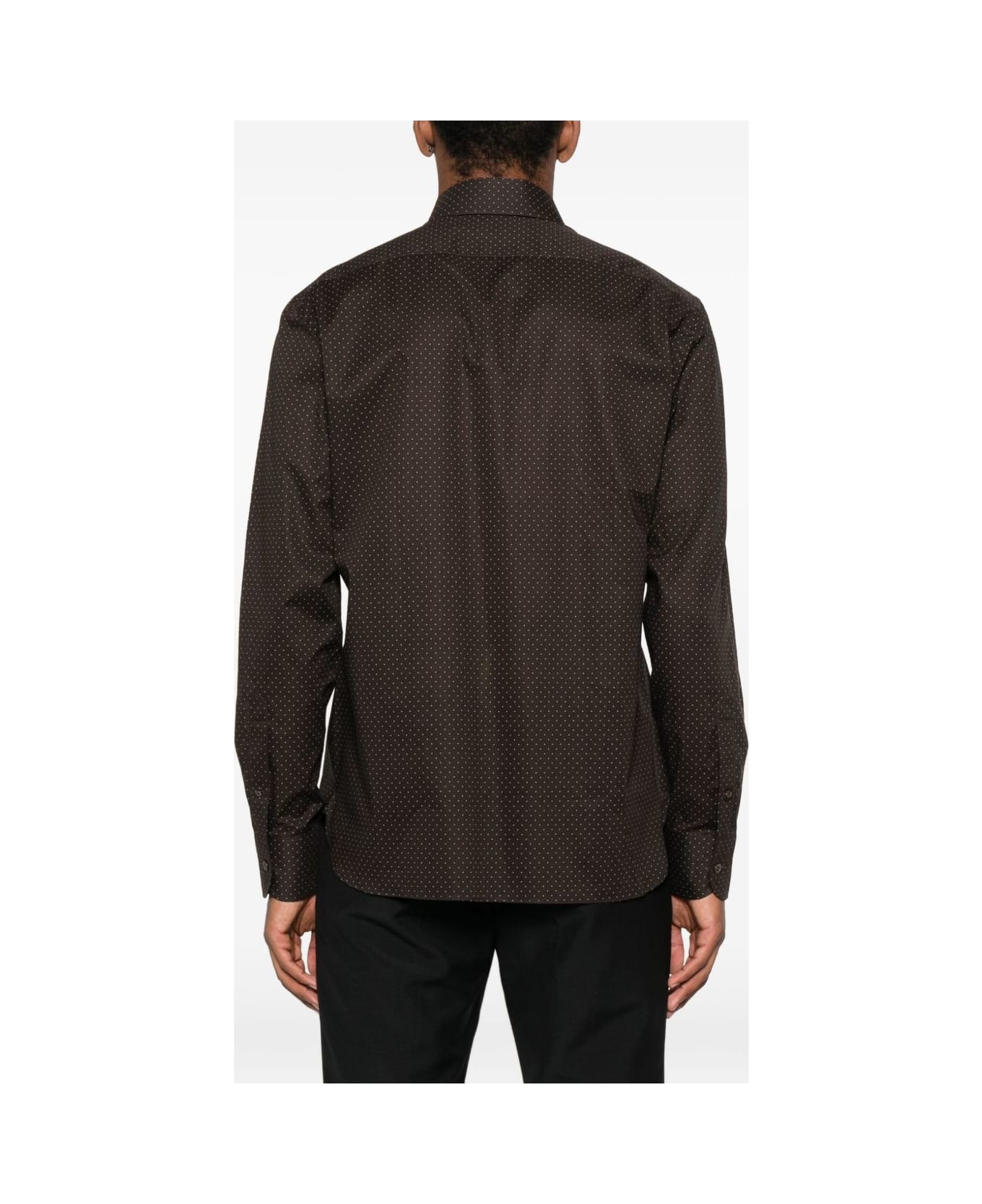Tom Ford Polka Dot Shirt - Brown