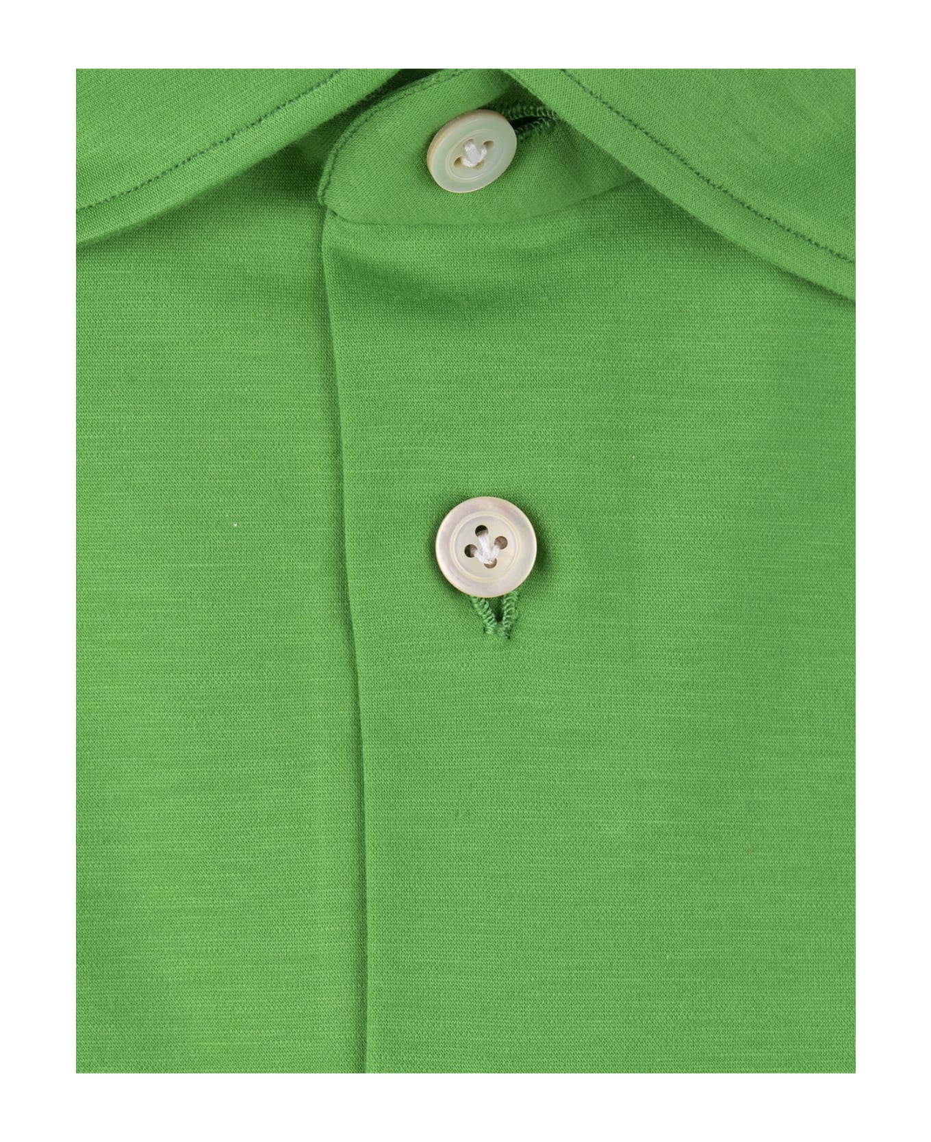Kiton Green Nerano Shirt - Green シャツ